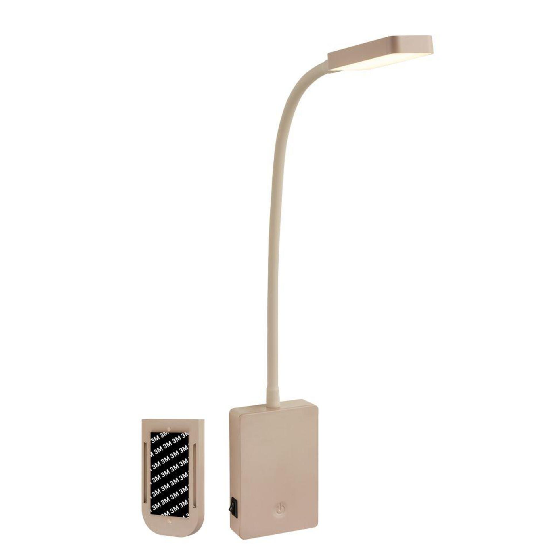 Levně BRILONER Cielo lampa na čtení - 2W, 200lm, LED, nabíjecí, stmívatelné, dotykový vypínač, bezdrátové, béžová 2361011