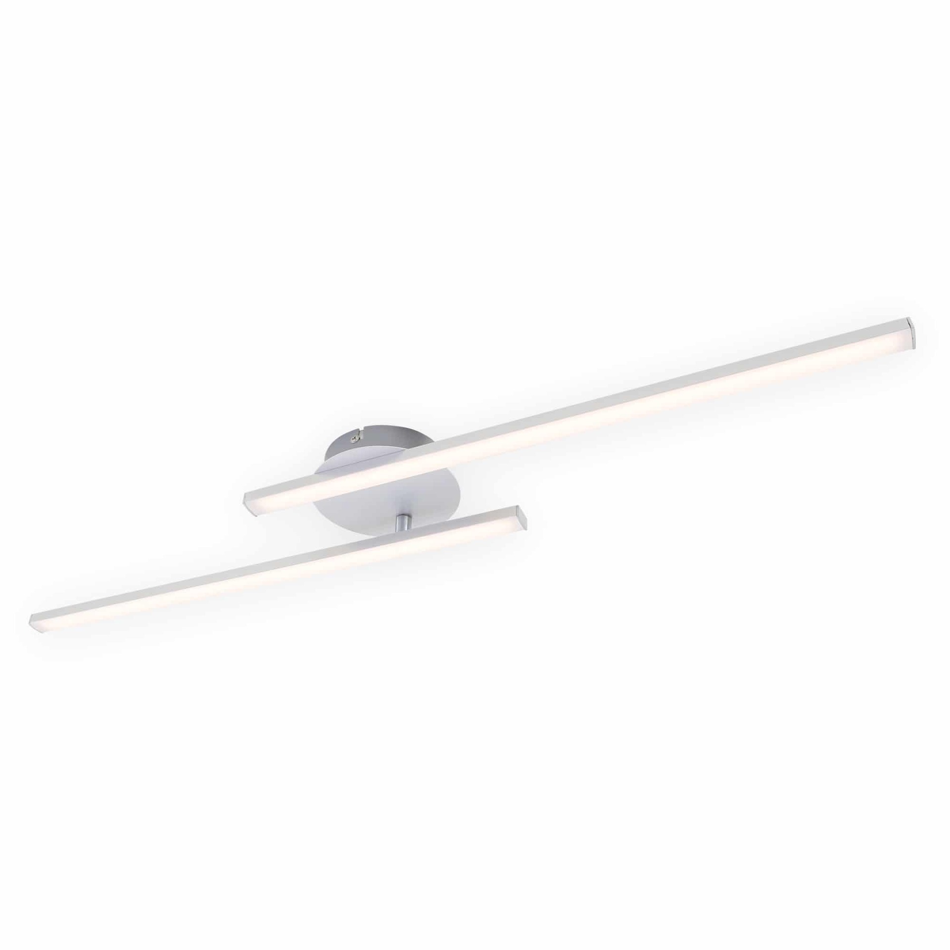 BRILONER LED stropní svítidlo 78,2 cm 2x9W 1400lm hliník BRI 3163-029