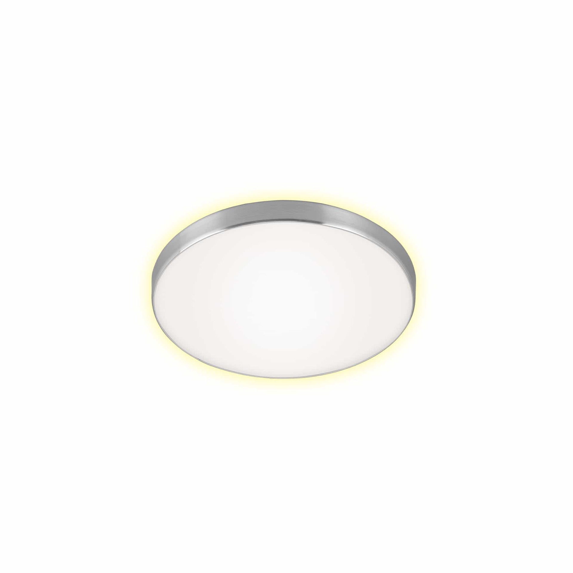 BRILONER LED stropní svítidlo, pr. 28,5 cm, 12 W, hliník-bílé BRI 3443-119