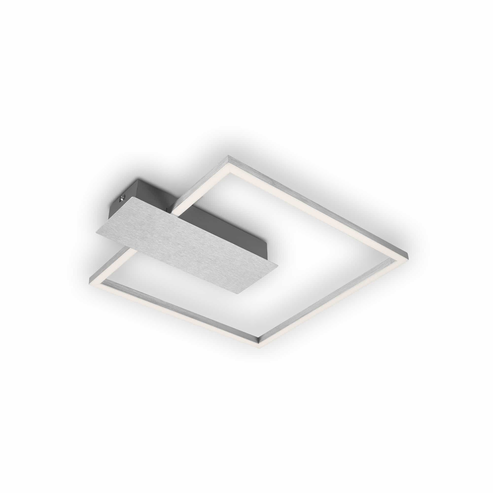 Levně BRILONER LED stropní svítidlo, 37,5 cm, 12 W, hliník-chrom BRI 3544-018