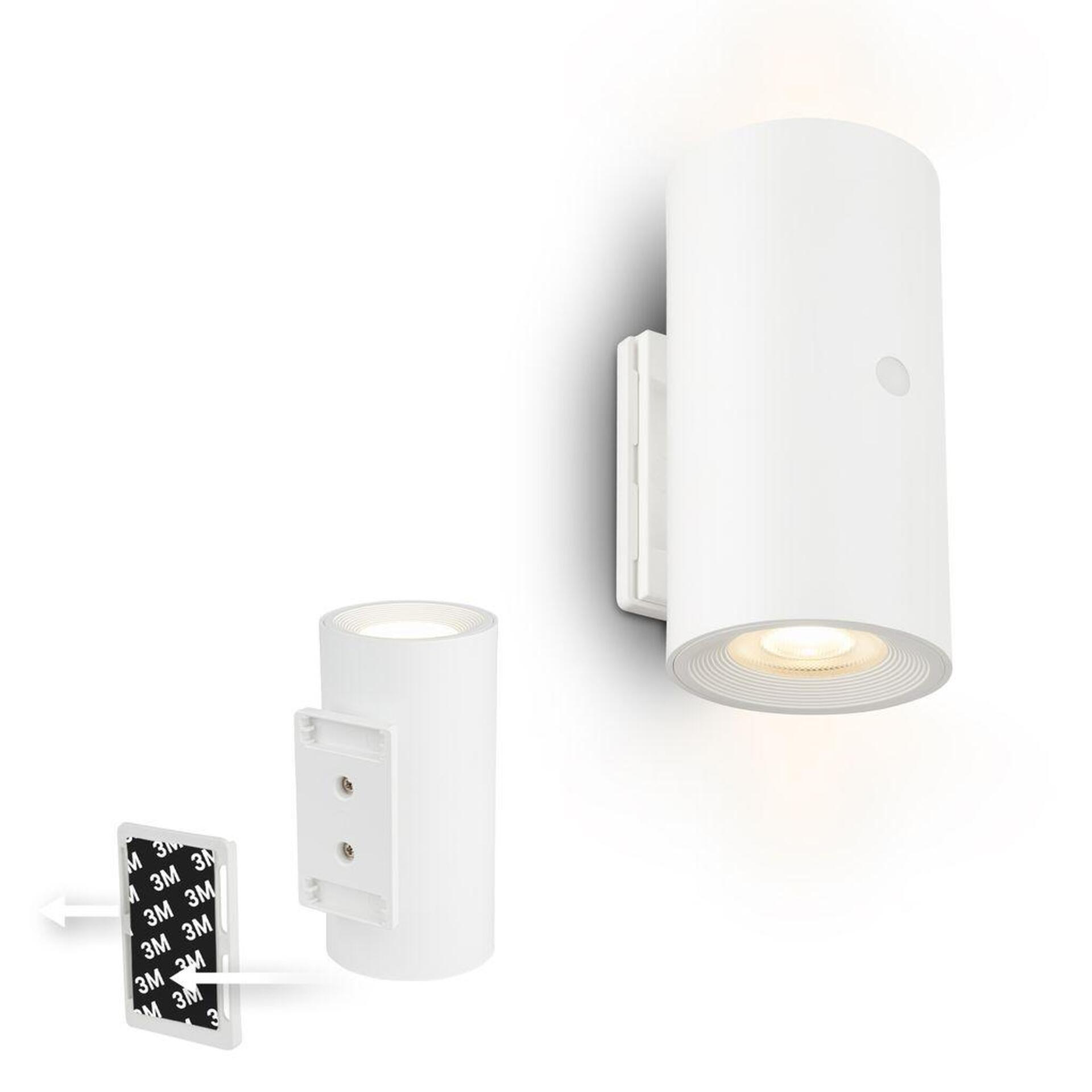Levně BRILONER Isy nástěnné svítidlo - 2W, 200lm, nabíjecí, LED, dotykový vypínač, stmívatelné, bílé 3942016