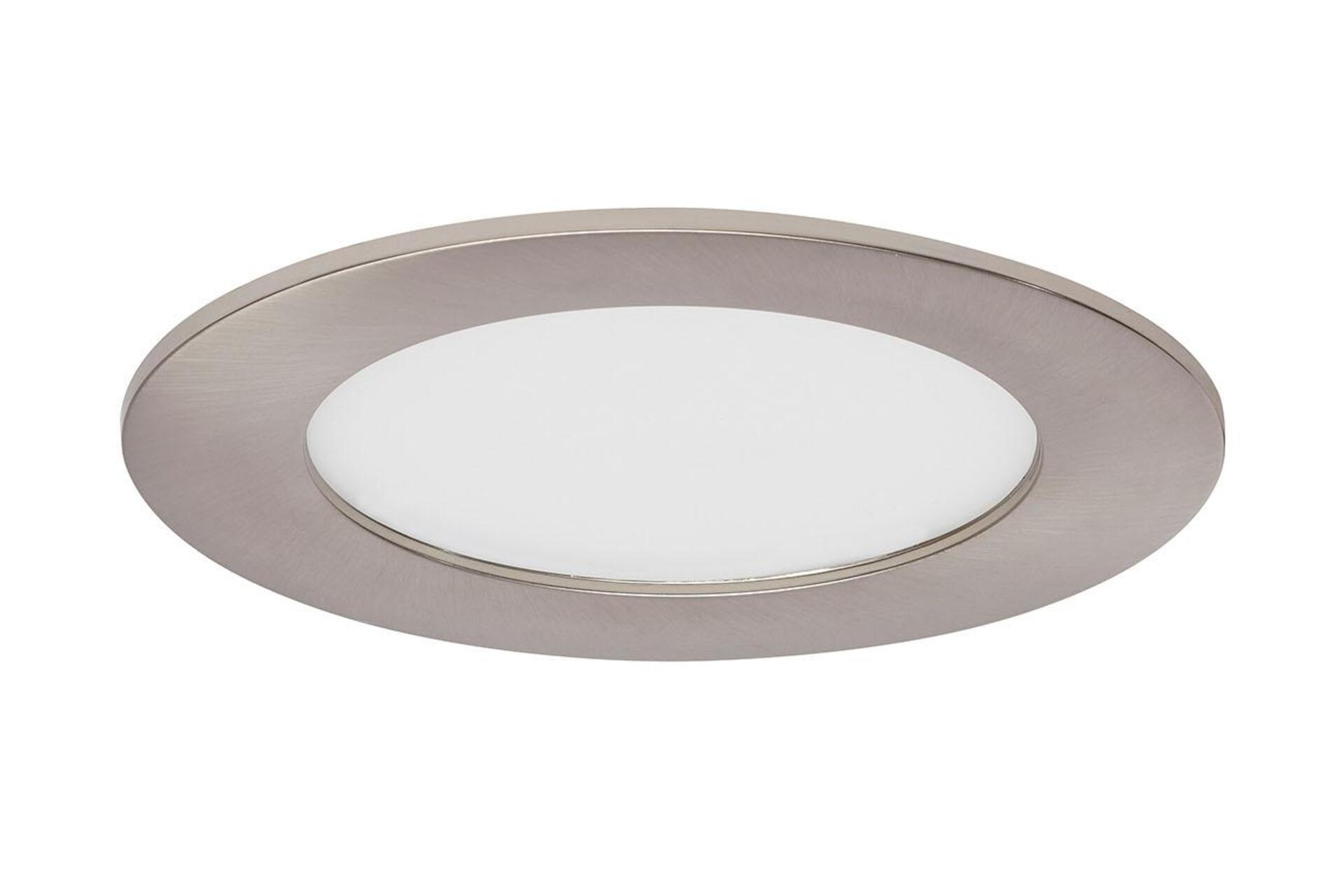 Levně BRILONER LED vestavné svítidlo, pr. 12 cm, 7 W, matný nikl 7115-412