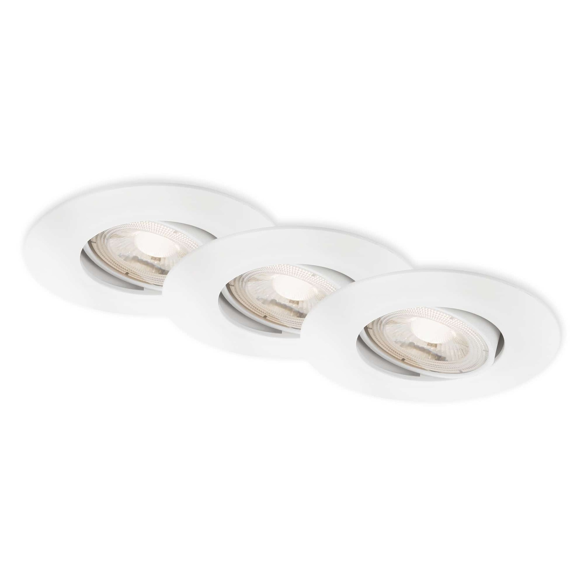 BRILONER LED vestavné svítidlo 4,4 cm 3x 4,9 W 480lm bílé BRI 7602036