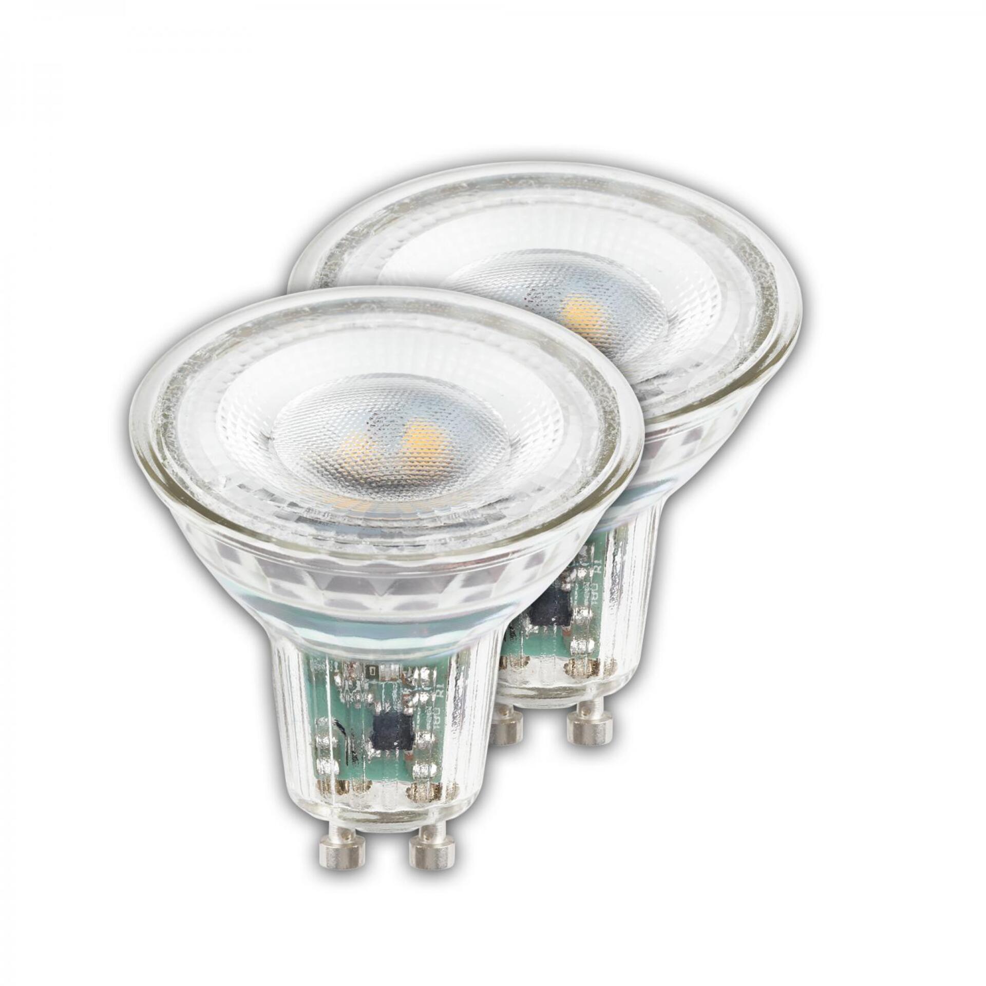Levně BRILONER EEK A 2ks sada GU10 LED žárovka, třída A, 50.000h, 850lm, 4,7W, teple bílé světlo 0557004