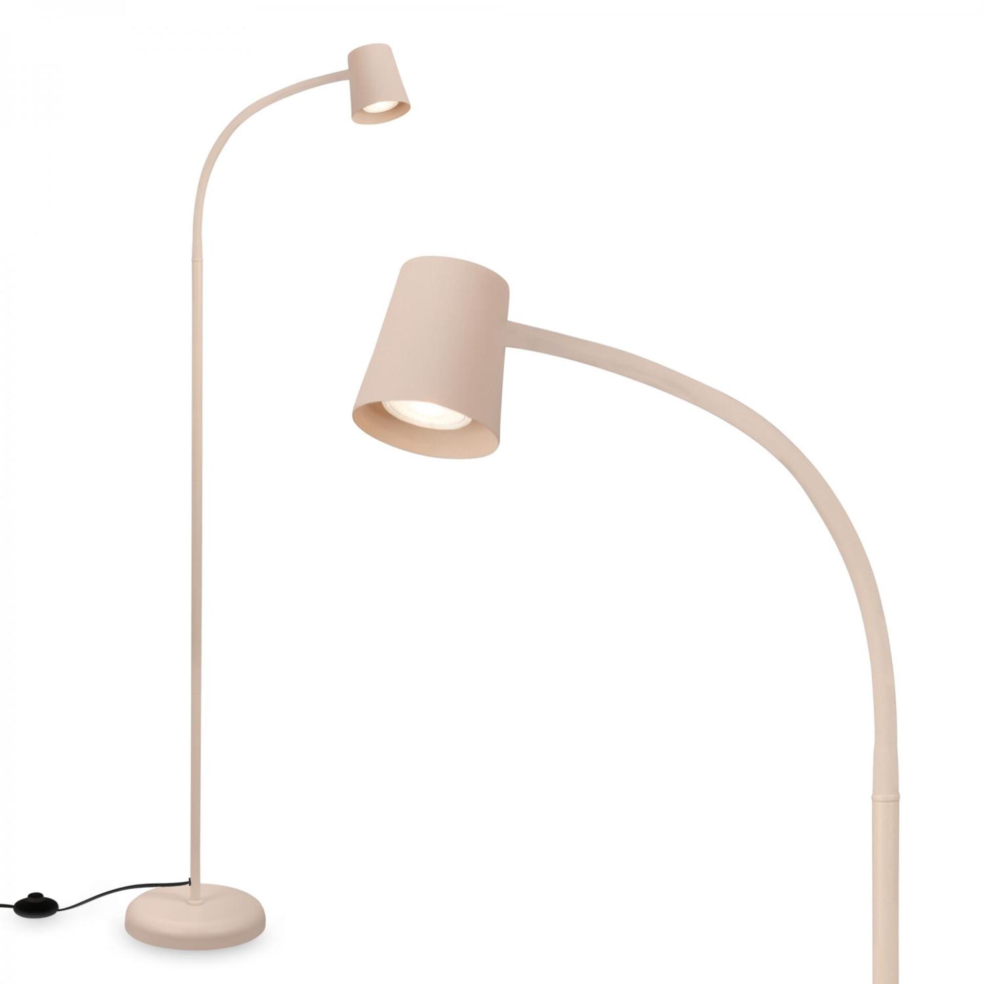 Levně BRILONER Skriva stojanová lampa – nastavitelná, vypínač, GU10 patice, max. 9W, béžová 1476011