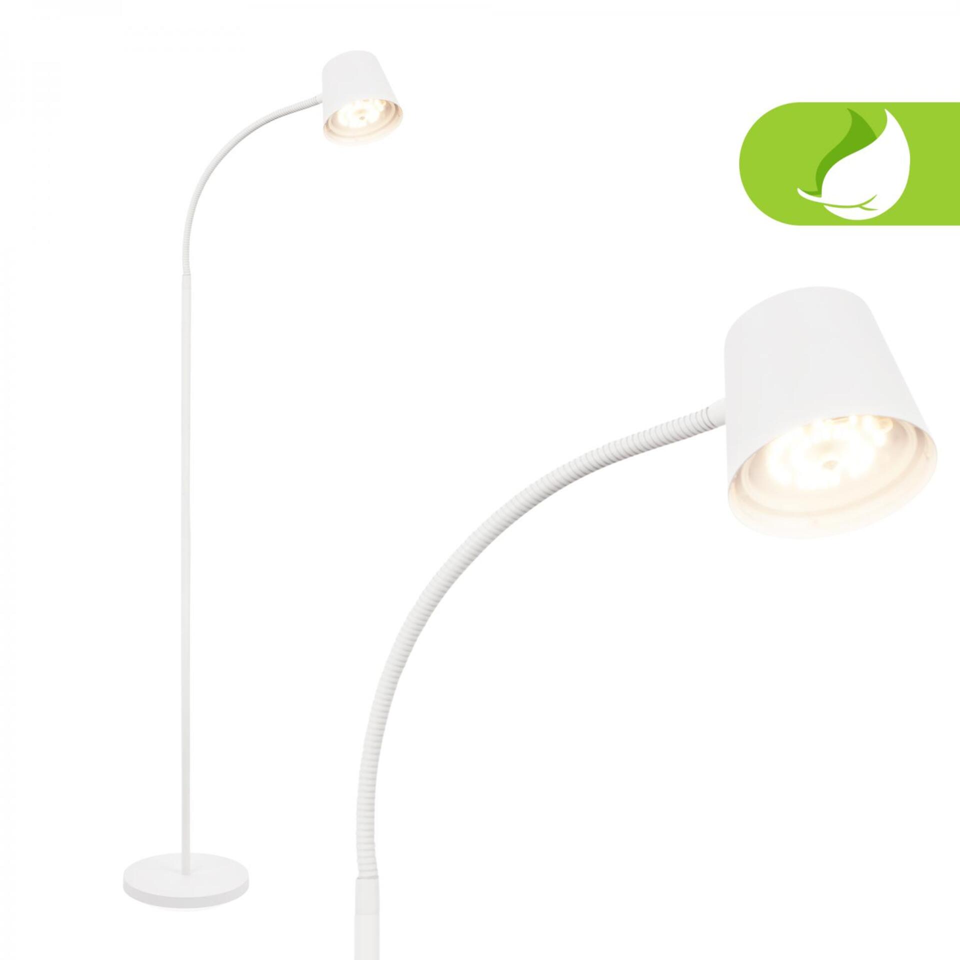 Levně BRILONER Cielo LED stojanová bezdrátová lampa, stmívatelná, dotykový vypínač, bílá 1502016