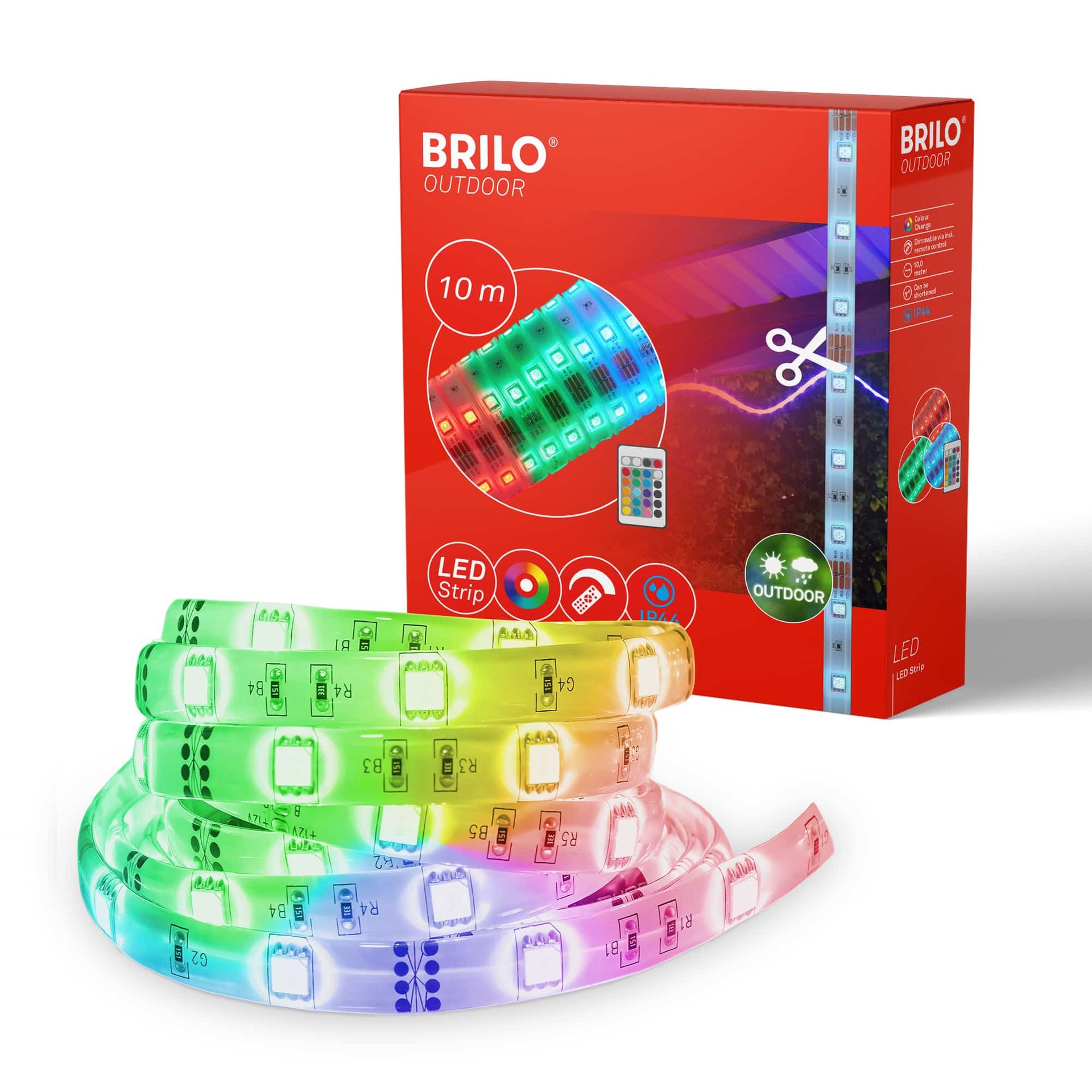 BRILONER RGB LED pásek 1000 cm 0,11W bílé BRILO 2035-300