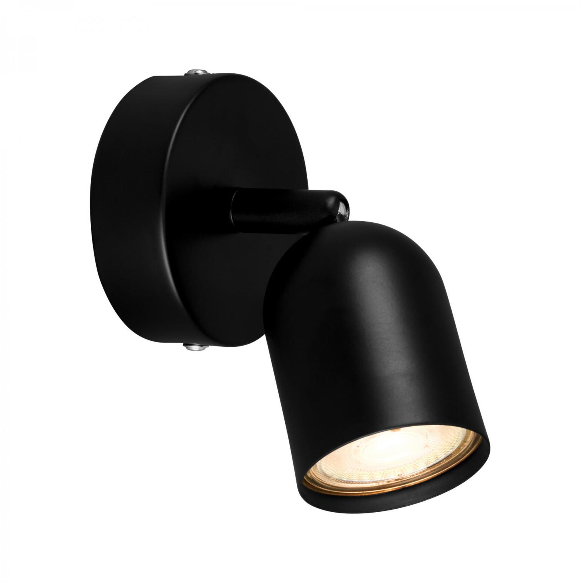 Levně BRILONER Nástěnné svítidlo Spot, 8 cm, 1x GU10, max. 9W, černé 2145015