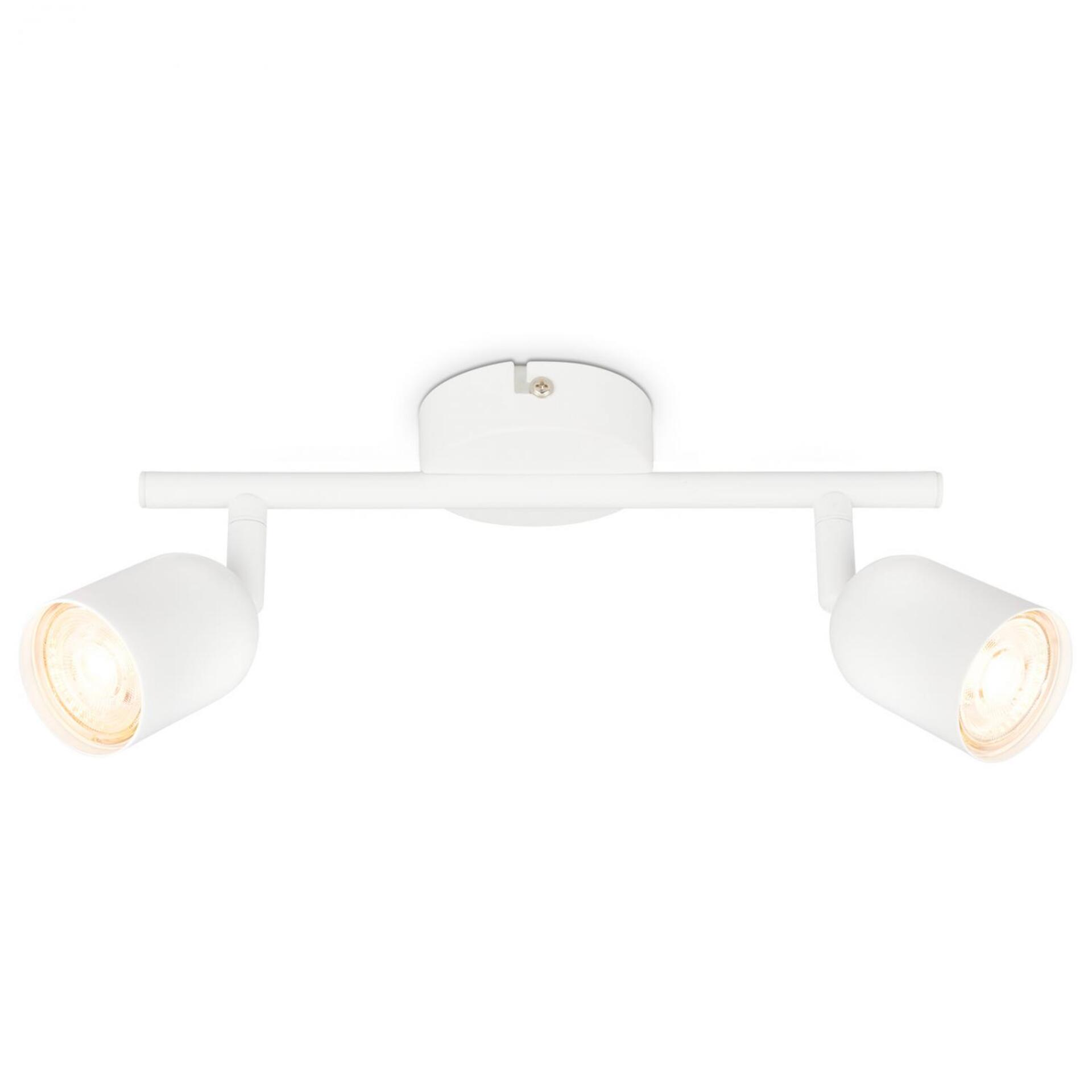 Levně BRILONER Bodové svítidlo Spot, 27,5 cm, 2x GU10, max. 9W, bílé 2145026