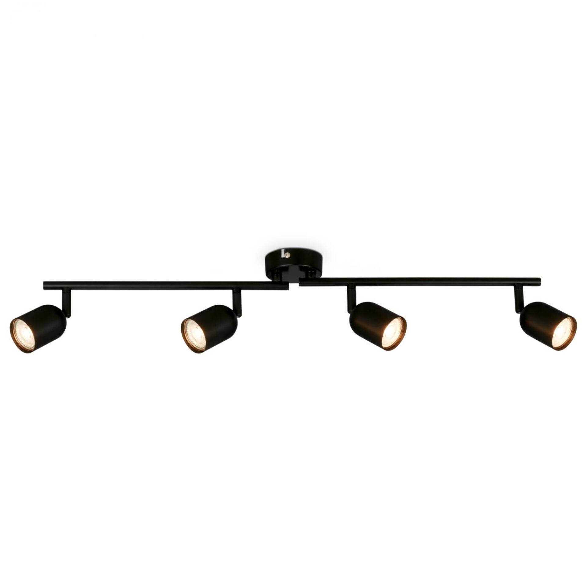 Levně BRILONER Bodové svítidlo Spot, 70,5 cm, 4x GU10 max. 9W, černá 2145045