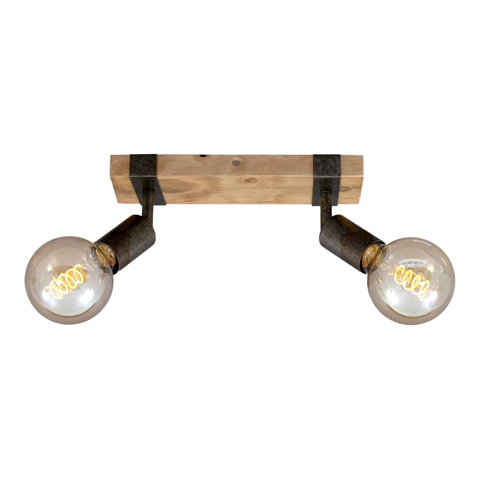 BRILONER Bodové svítidlo 28 cm 2x E27 25W šedá BRILO 2900-021