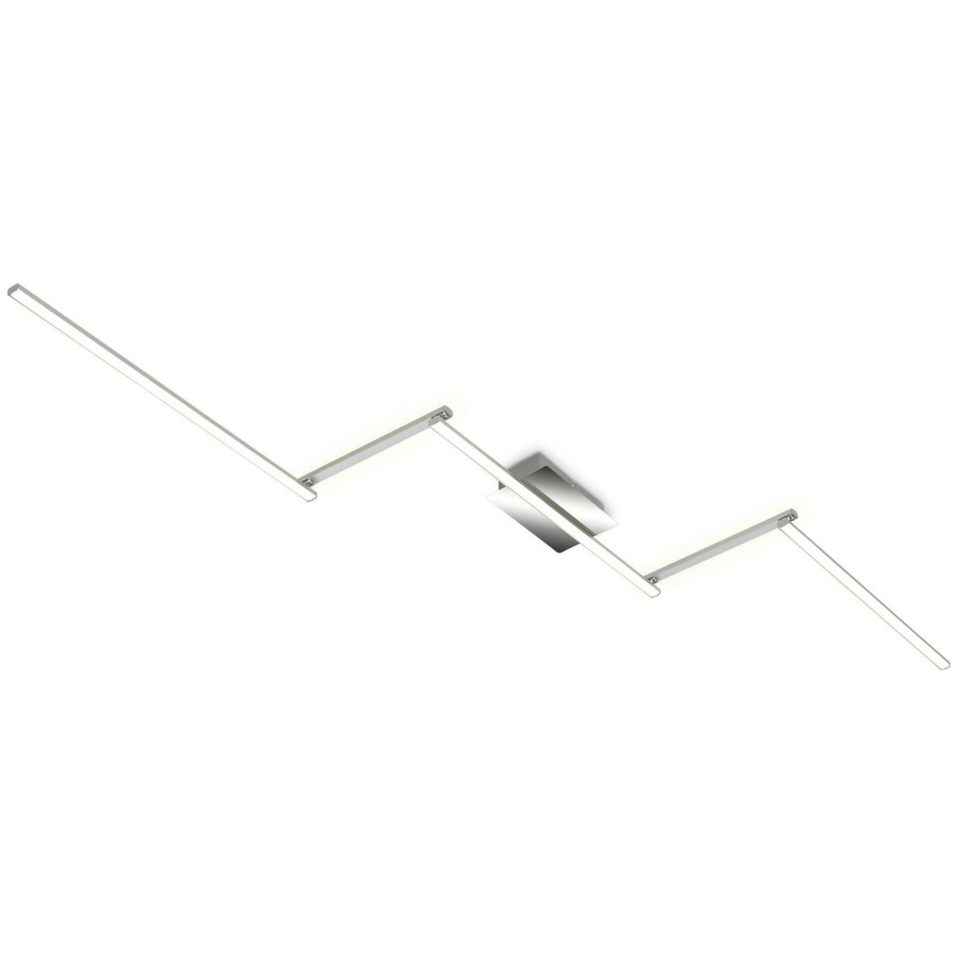 BRILONER LED stropní svítidlo, 227,2 cm, 24 W, hliník-chrom BRILO 3501-018