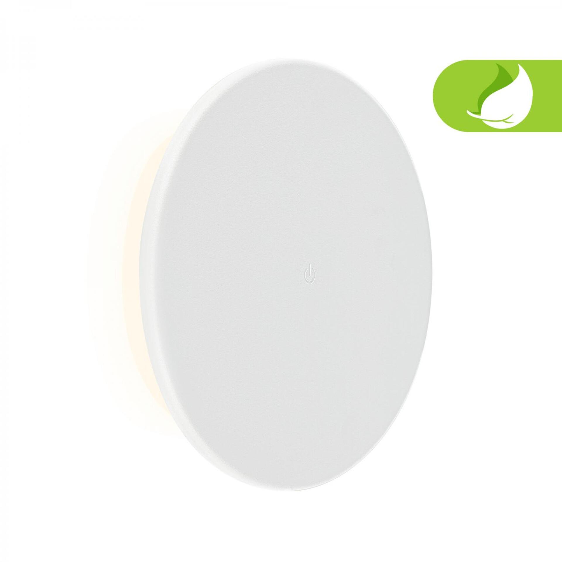 Levně BRILONER Aurora LED nástěnné svítidlo nabíjecí, IP54, stmívatelné, dotykový vypínač, bílé 3806016