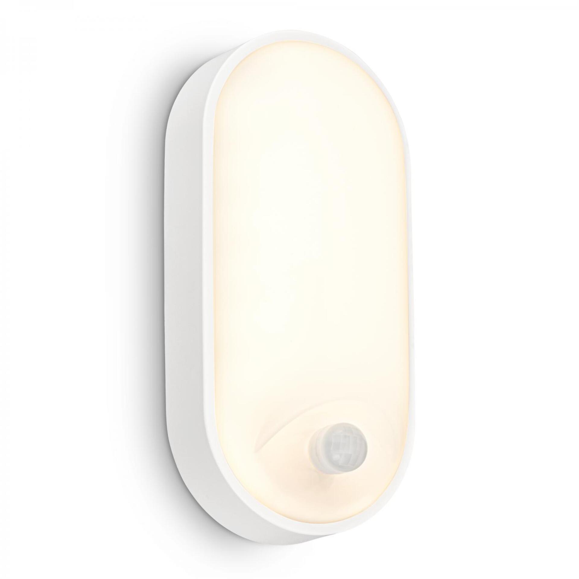 Levně BRILONER Ruch LED venkovní nástěnné svítidlo, pohybové čidlo, IP65, bílé 3830016