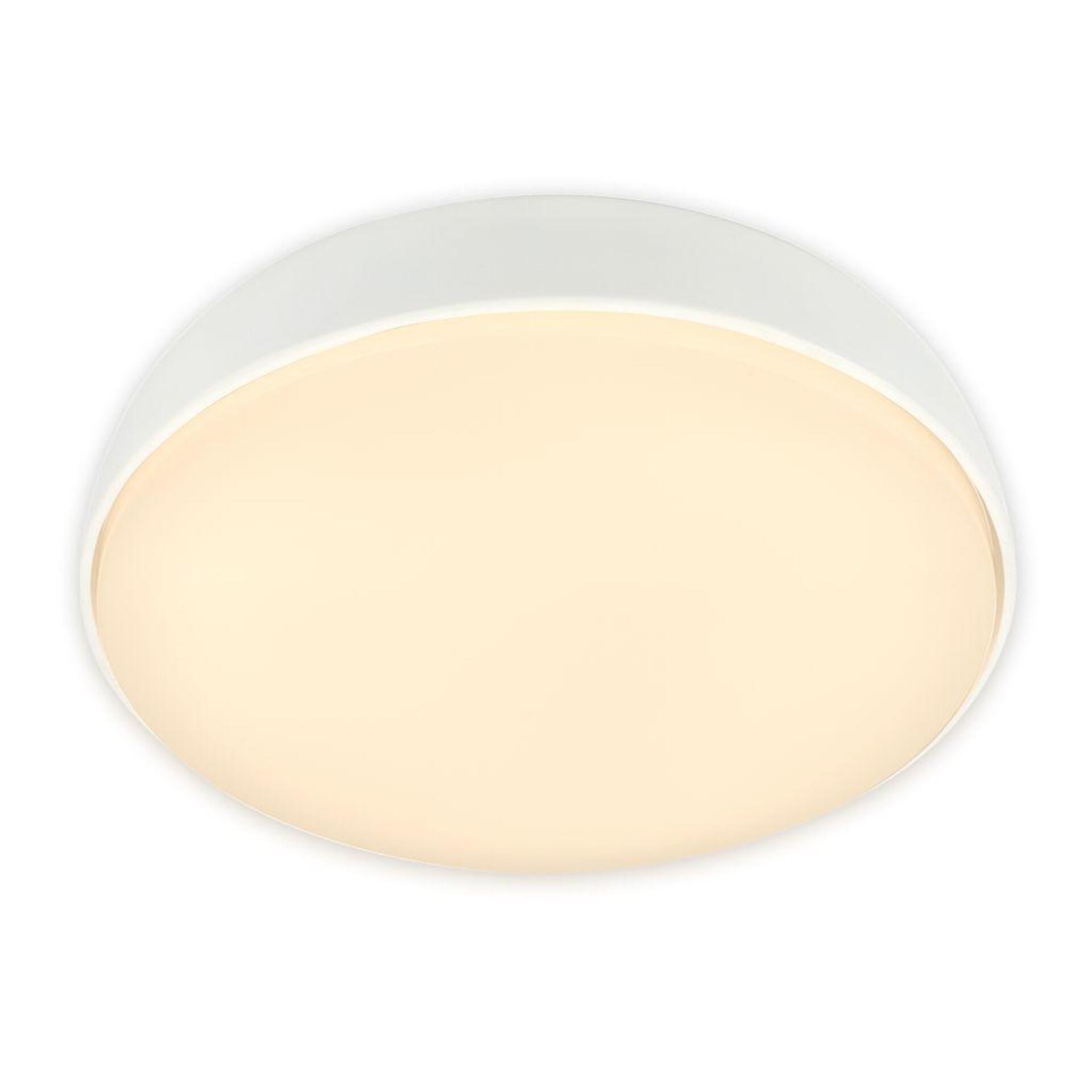 Levně BRILONER Nikan stropní svítidlo pr.28,5 cm - 12W, 1200lm, LED, 3000K teplá bílá, bílé 3875016