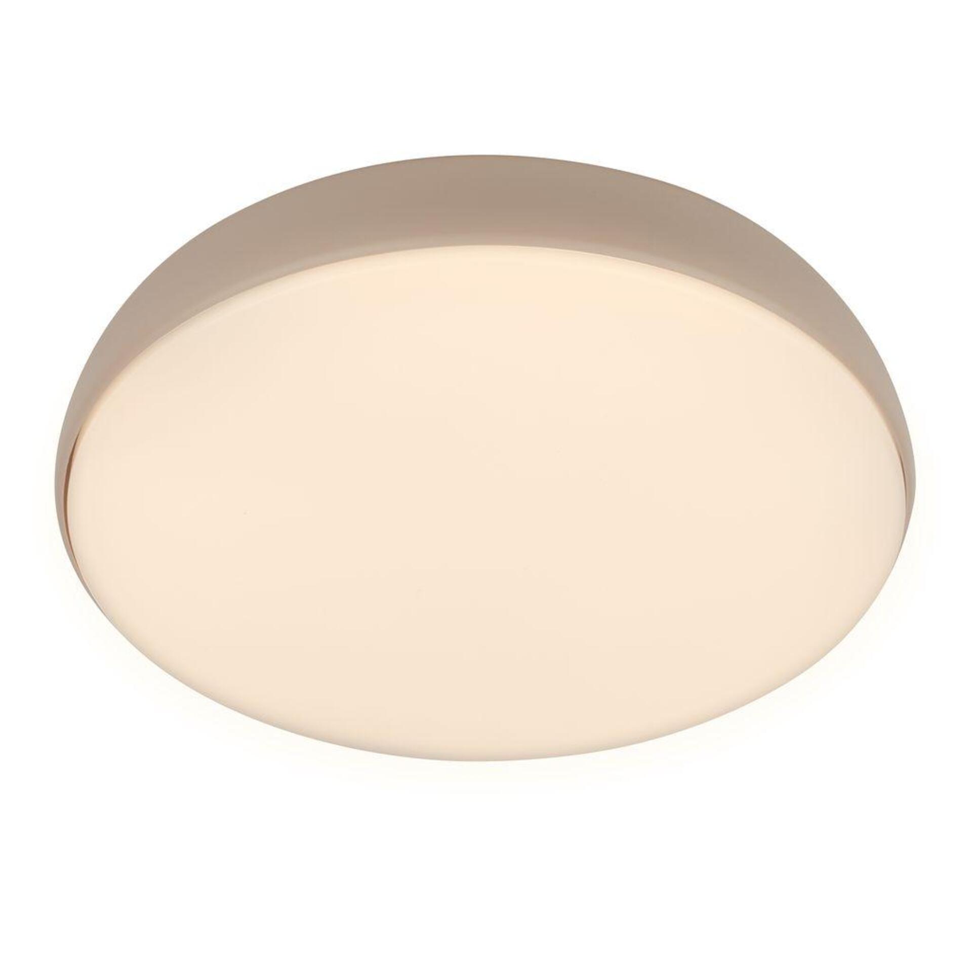 Levně BRILONER Nikan stropní svítidlo pr.28,5 cm - 22W, 2300lm, LED, stmívatelné, CCT, dálkový ovladač, béžové 3876011