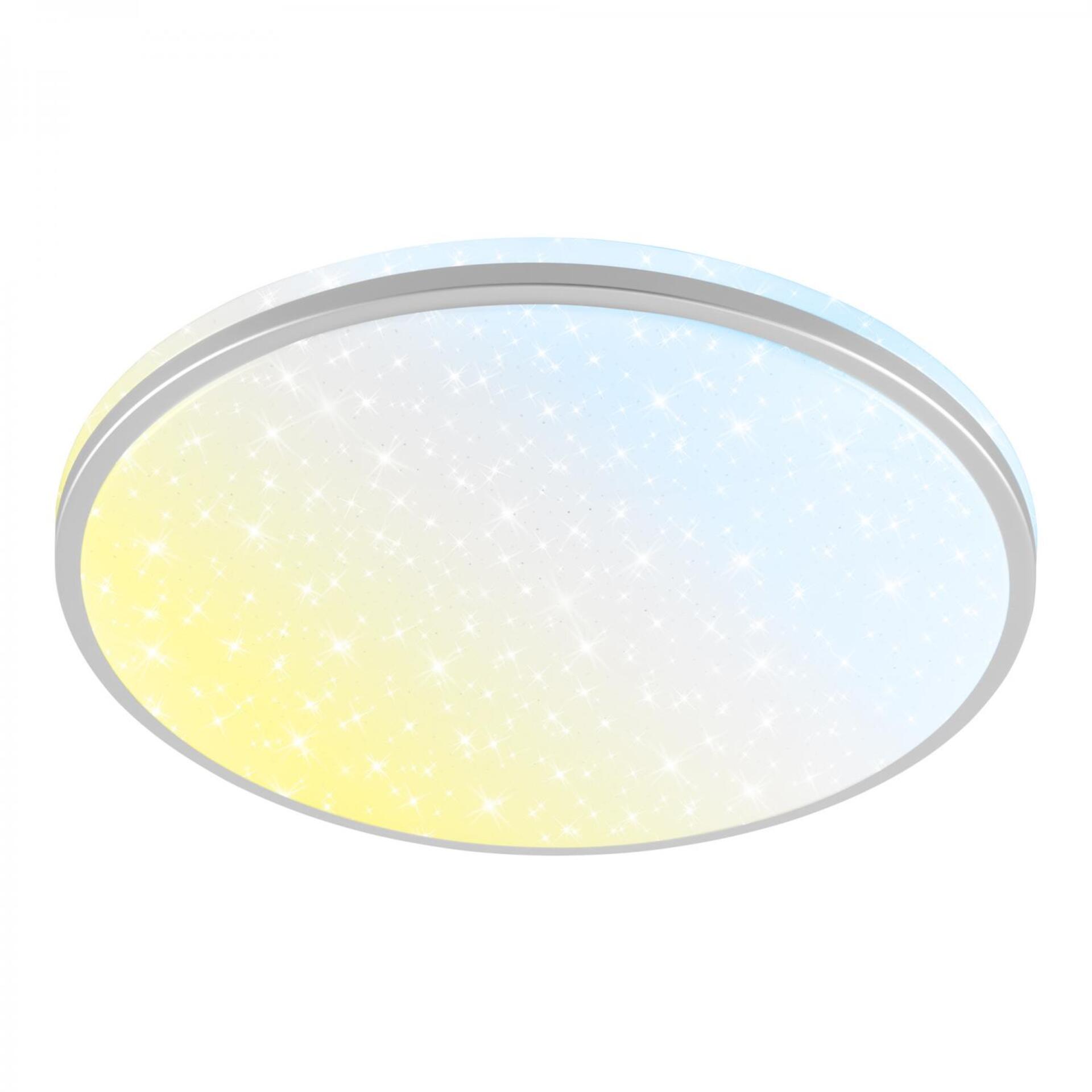 Levně BRILONER Stela stropní svítidlo pr.33 cm - 22W, 2400lm, LED, stmívatelné, CCT, dálkový ovladač, matný chrom 3895014
