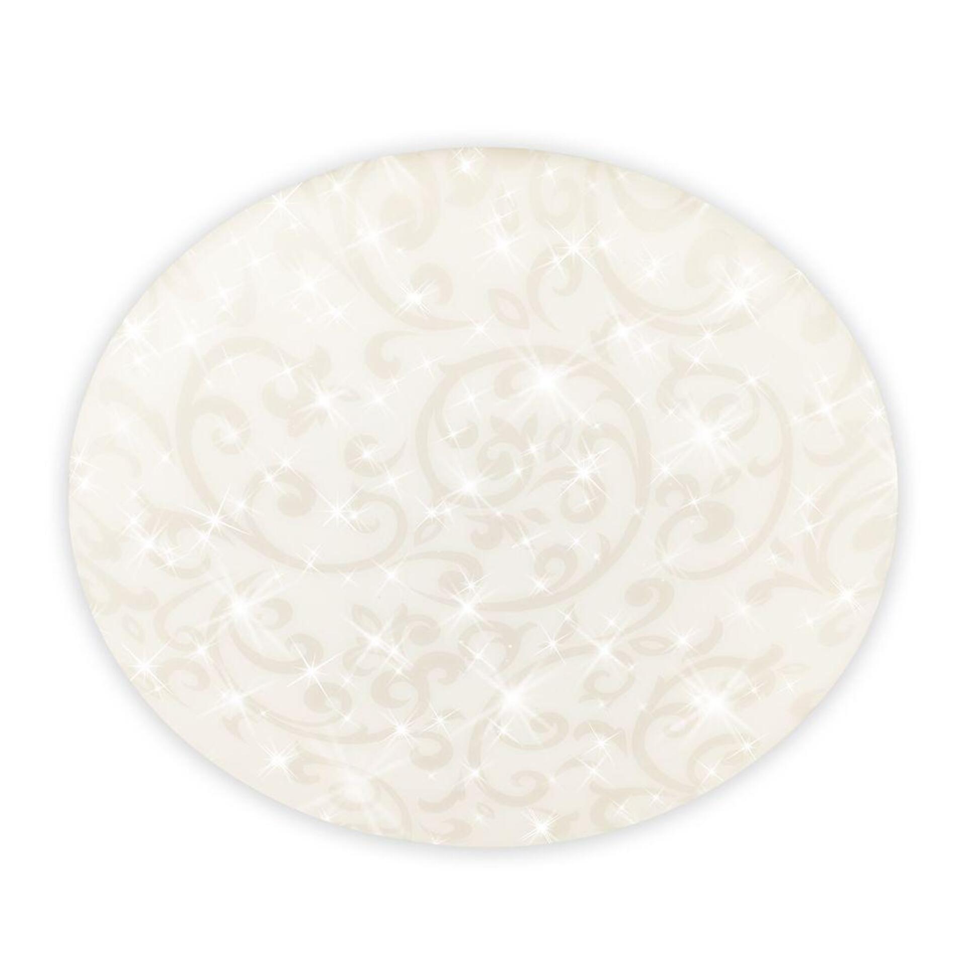 Levně BRILONER Nebo stropní svítidlo pr.27,8 cm - 15W, 1800lm, LED, hvězdné nebe, neutrální bílá, bílé, květinový vzor 3937016