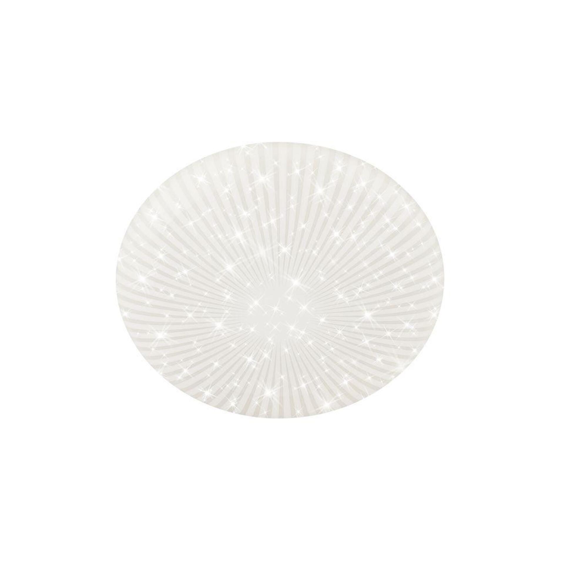 Levně BRILONER Nebo stropní svítidlo pr.27,8 cm - 15W, 1800lm, LED, hvězdné nebe, neutrální bílá, bílé 3938016