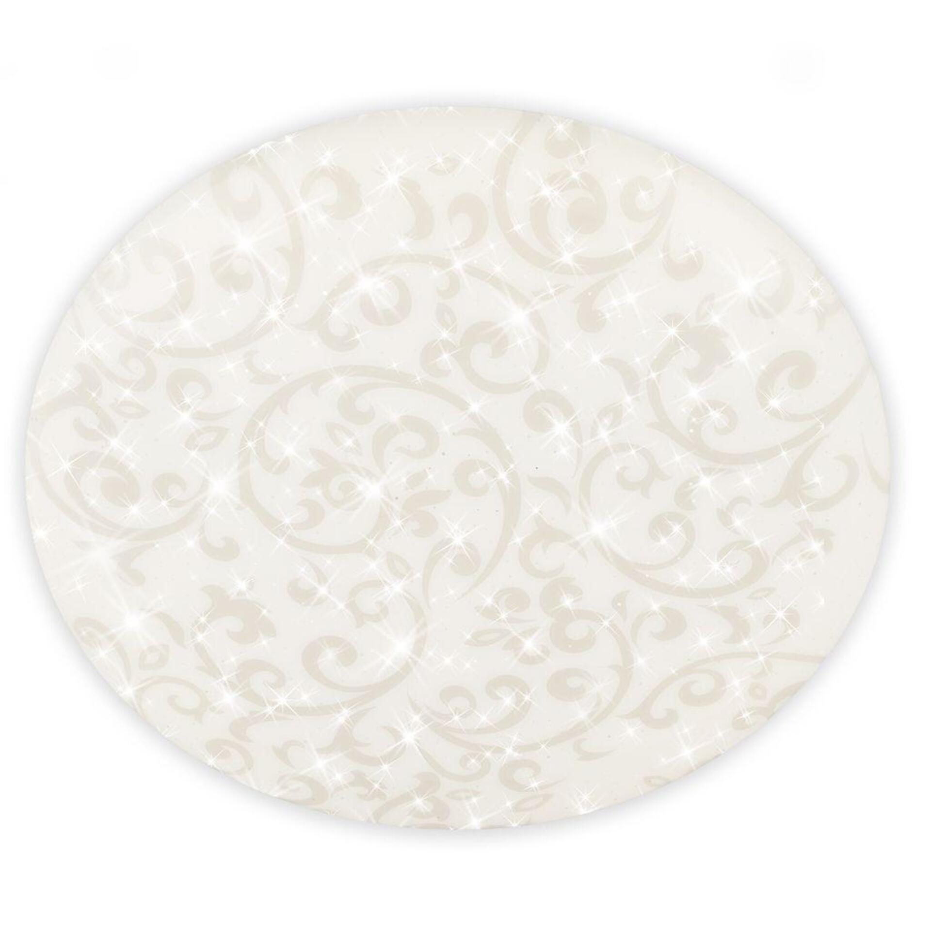 Levně BRILONER Nebo stropní svítidlo pr.38 cm - 20W, 2400lm, LED, hvězdné nebe, neutrální bílá, bílé, starožitný vzor 3939016