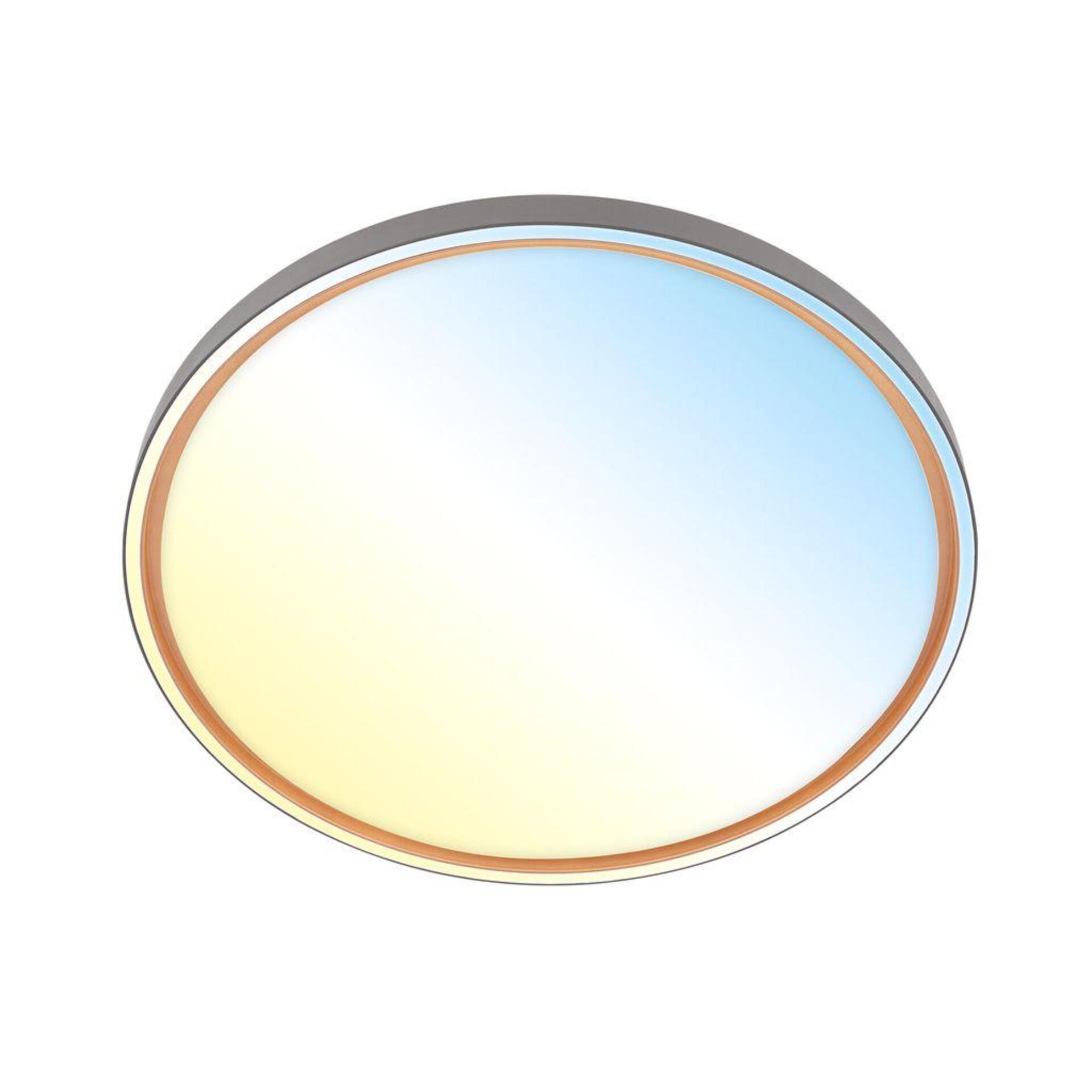 Levně BRILONER Ina stropní svítidlo pr.49 cm - 48W, 5200lm, stmívatelné, LED, dálkový ovladač, CCT, antracit 3956015