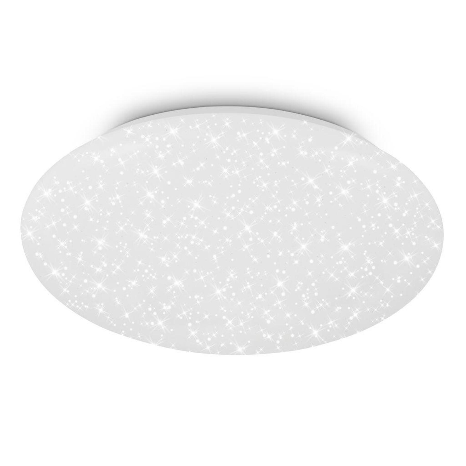 Levně BRILONER Git stropní svítidlo pr.38 cm - 18W, 2200lm, LED, hvězdné nebe, neutrální bílá, bílé 3958416