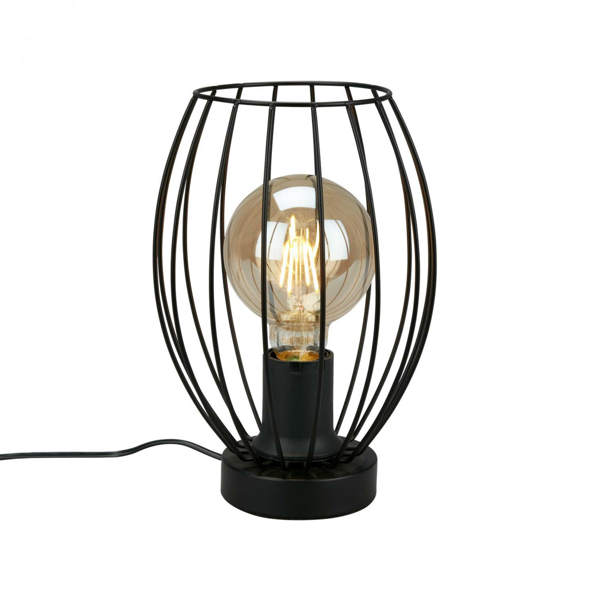 Levně BRILONER Stolní lampa, 25,6 cm, max. 25 W, černá BRILO 7026-015