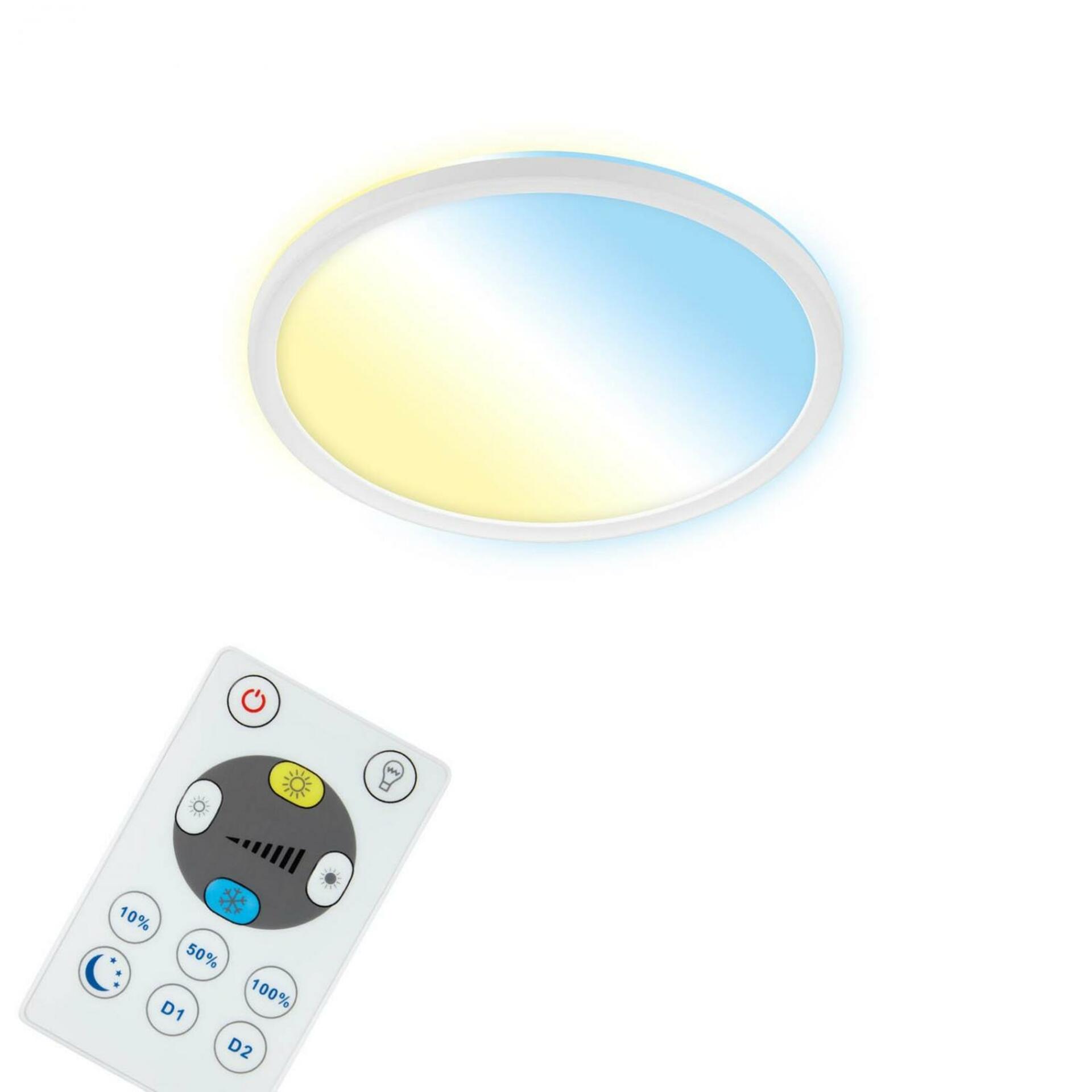 BRILONER CCT svítidlo LED panel, pr. 29,3 cm, 18 W, 2400 lm, bílé BRILO 7058-016