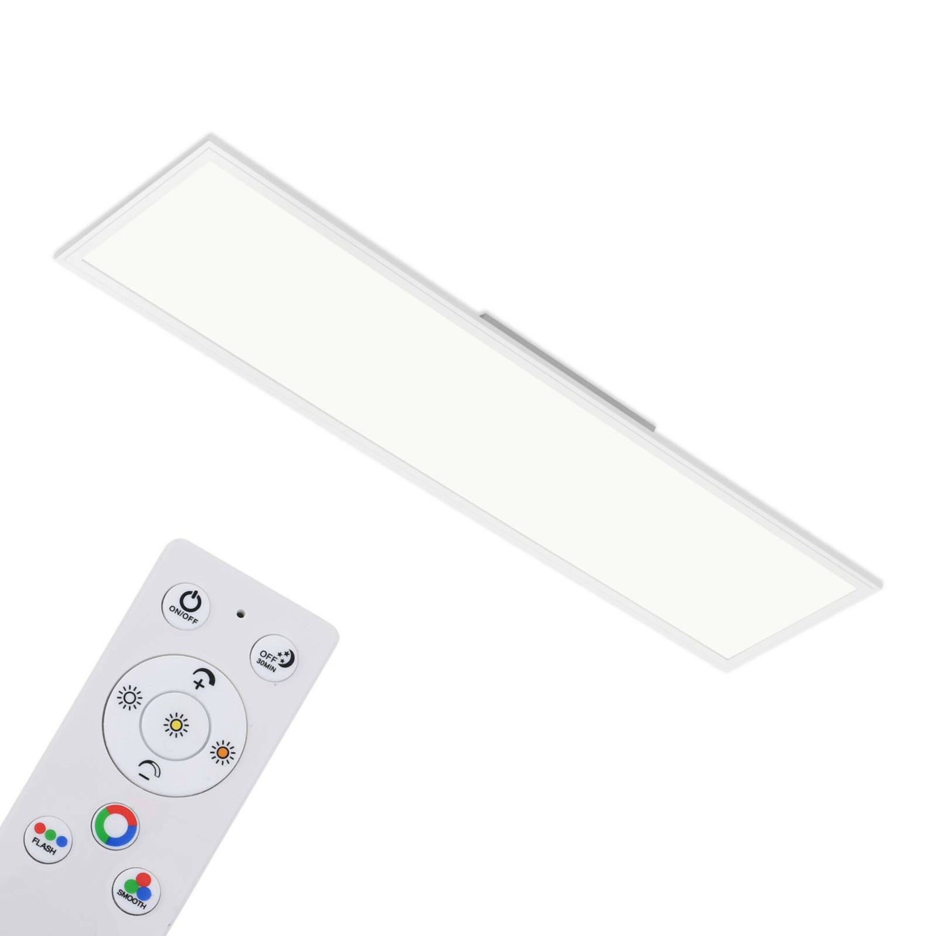 Levně BRILONER RGB LED stropní svítidlo, CCT, noční světlo, RGB, časovač, stmívatelné BRILO 7154-016