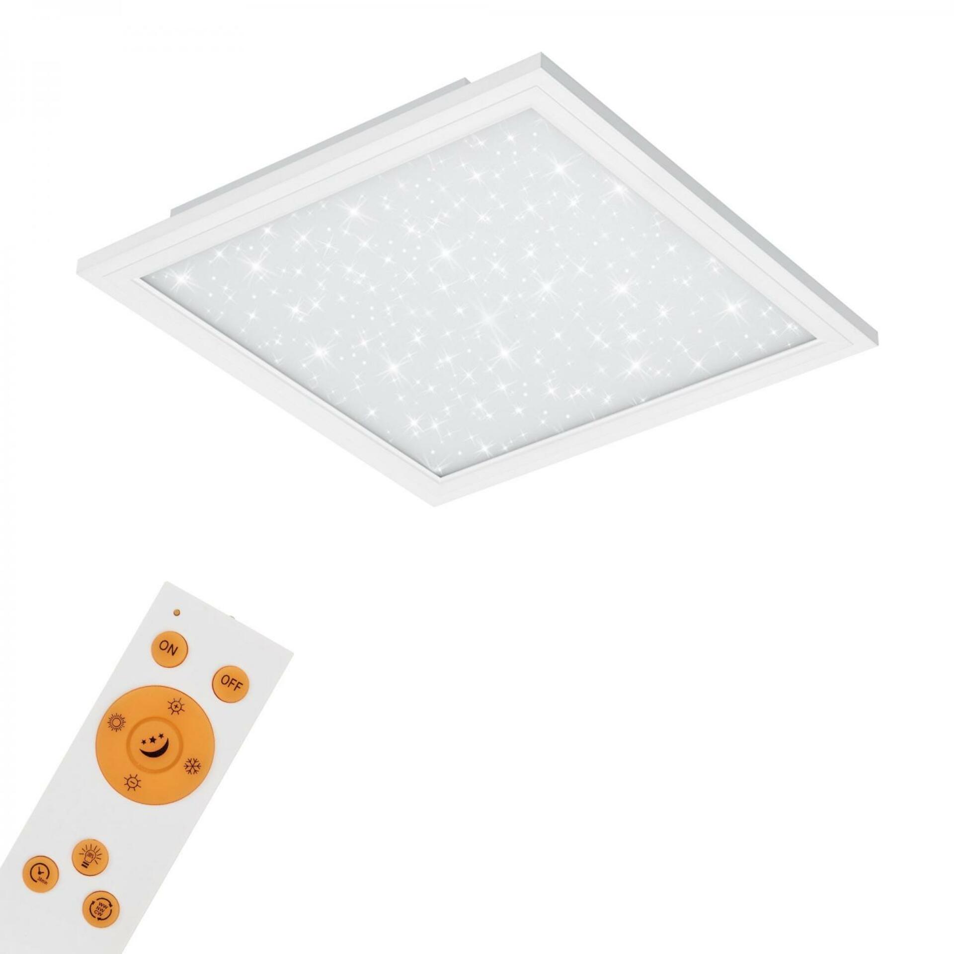 BRILONER Hvězdné nebe svítidlo LED panel, 45 cm, 2500 lm, 23 W, bílé BRILO 7302-016