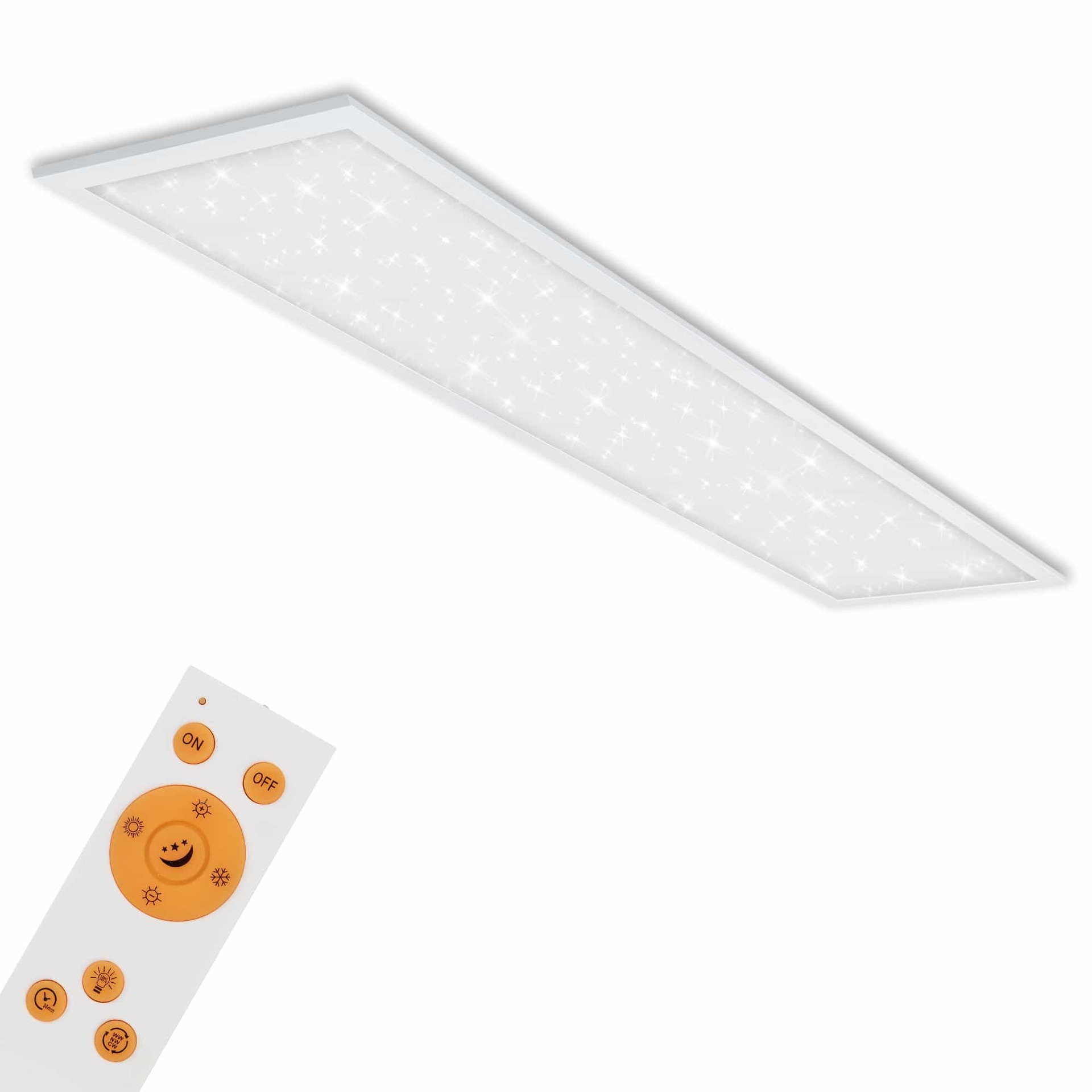 BRILONER Hvězdné nebe svítidlo LED panel, 119,5 cm, 3800 lm, 36 W, bílé BRILO 7304-016