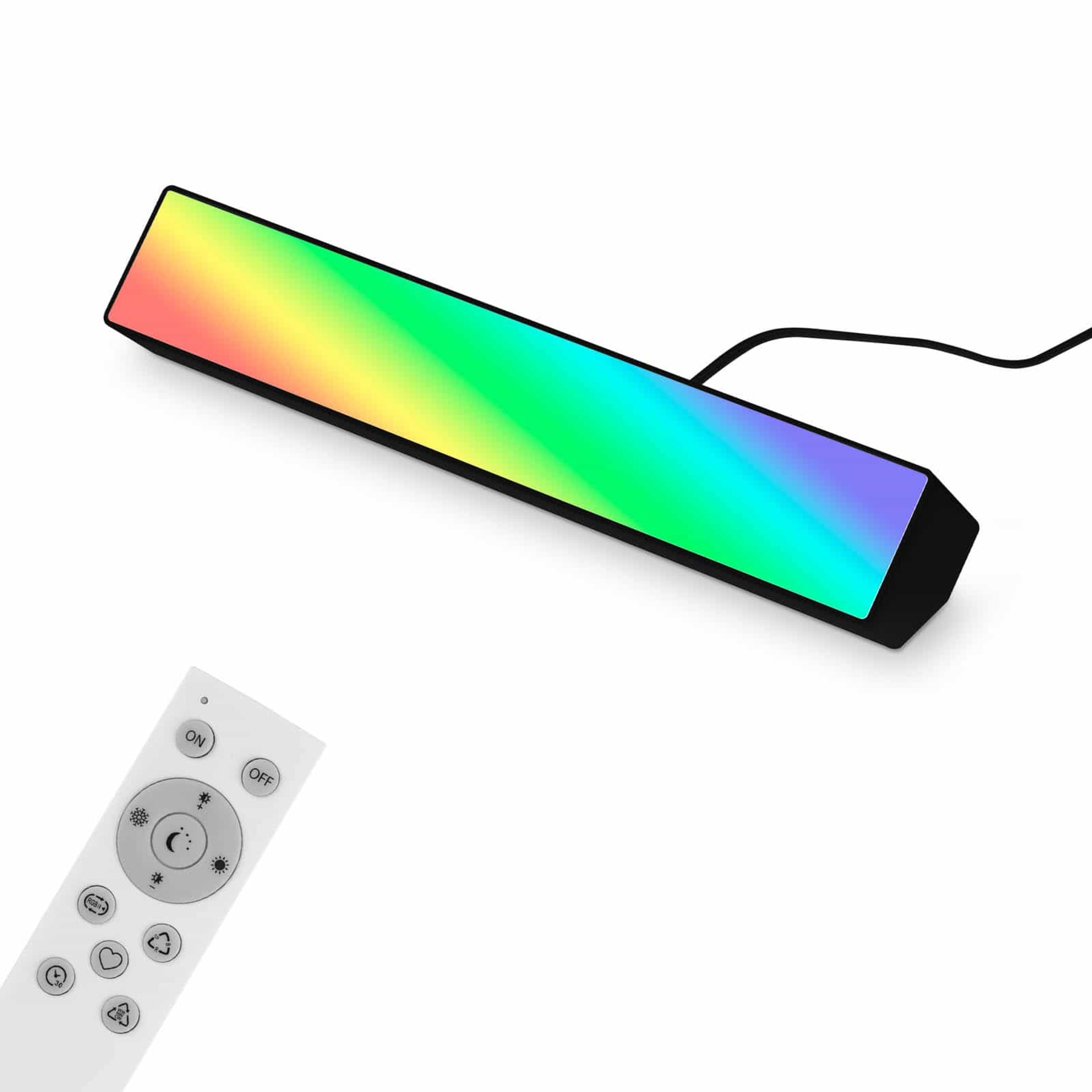 Levně BRILONER CCT RGB Wall Washer, 25,5 cm, 9 W, 850 lm, černá BRILO 7379-015