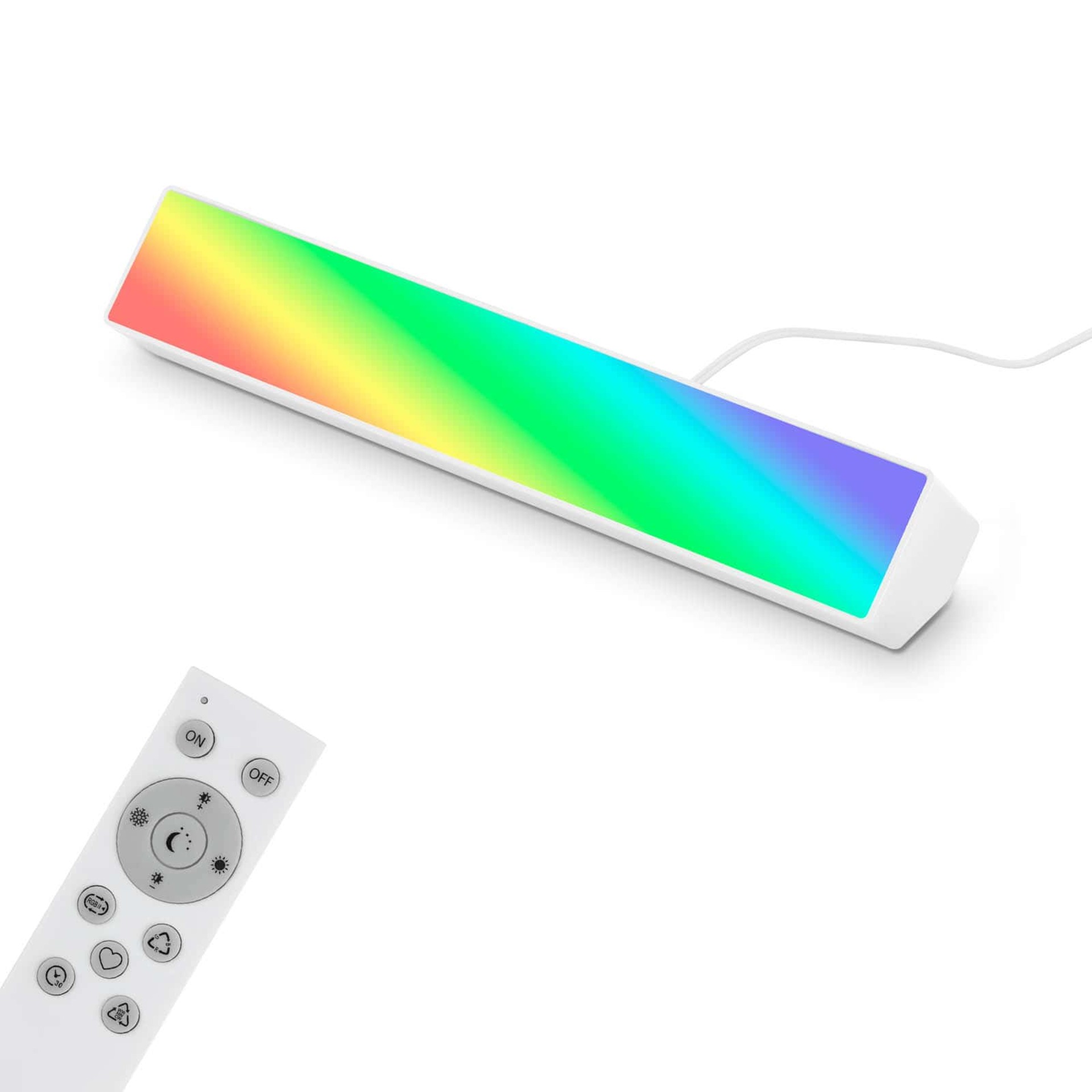 Levně BRILONER CCT RGB Wall Washer, 25,5 cm, 9 W, 850 lm, bílé BRILO 7379-016