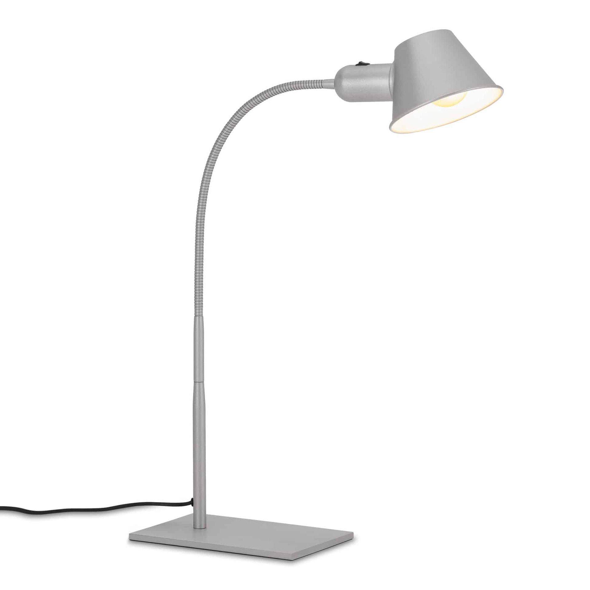 BRILONER Stolní lampa, 23 cm, 1x. E27, max. 10 W, matný chrom BRILO 7407-014