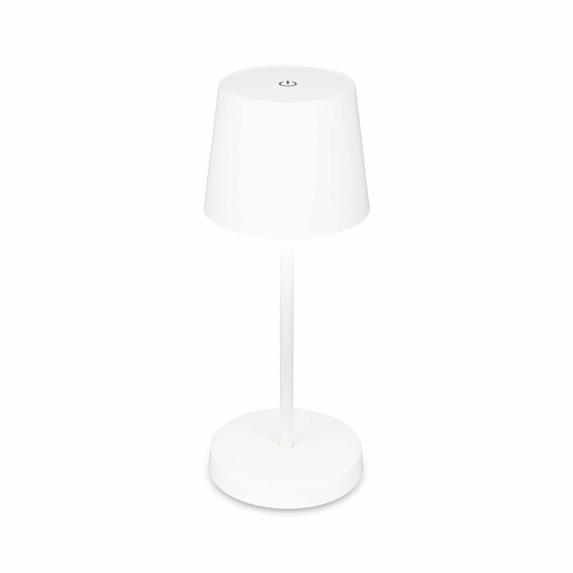 BRILONER LED nabíjecí stolní lampa 26 cm 2,6W 150lm bílé IP44 BRILO 7423016