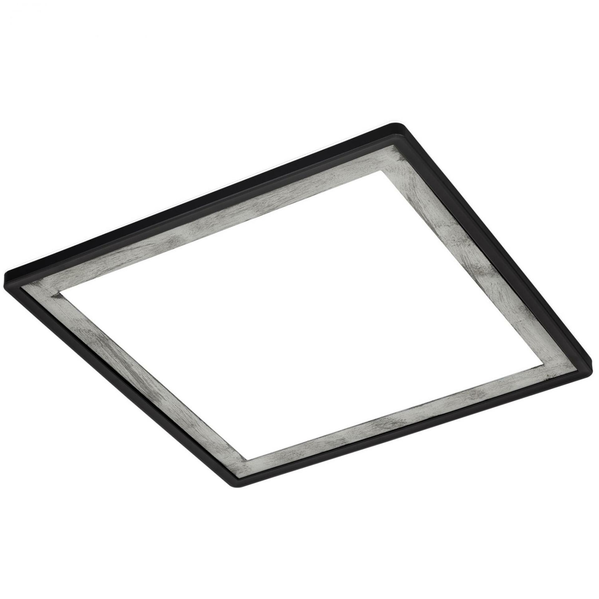 BRILONER Ultraplochý LED panel s přímým a nepřímým osvětlením, 42 cm, LED, 18 W, 2400 lm, černá-stříbrná BRILO 7457-414