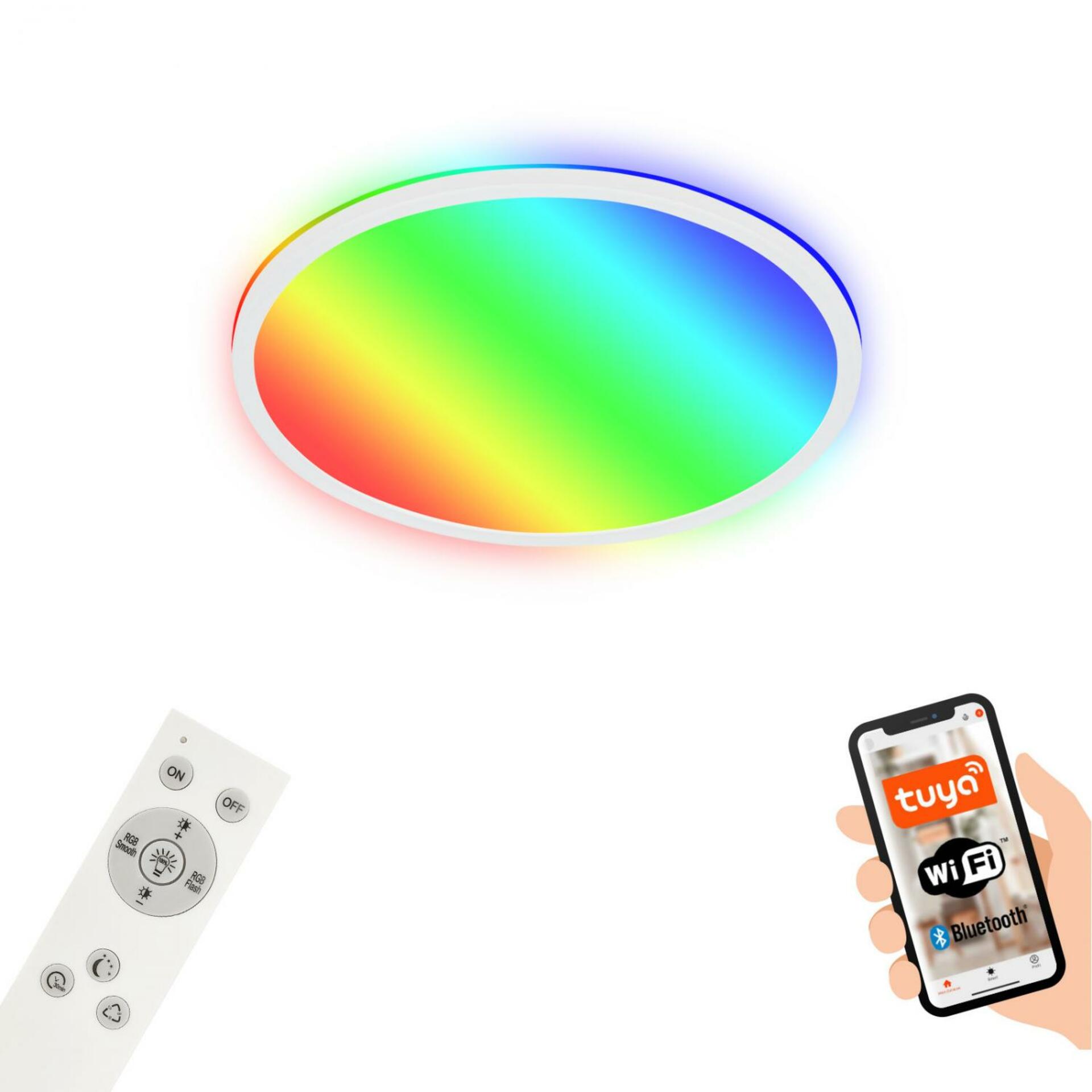 Levně BRILONER B smart RGB/W-svítidlo LED panel, pr. 42 cm, 22 W, 2700 lm, bílé BRILO 7494-016