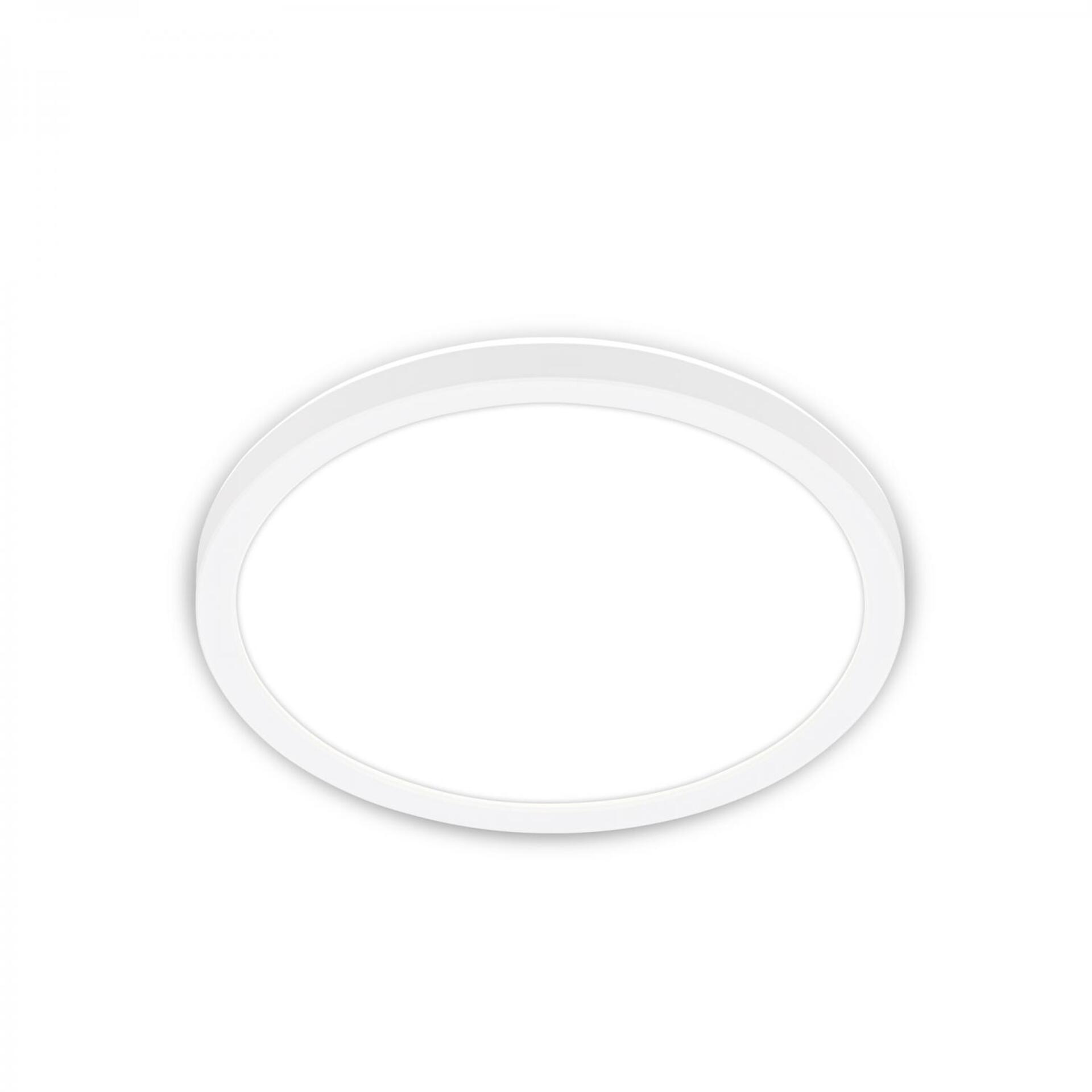 Levně BRILONER Tava LED stropní svítidlo, ploché, přímé a nepřímé osvětlení, 1900 lm, 16 W, bílé, kruhové 24 cm 7515416