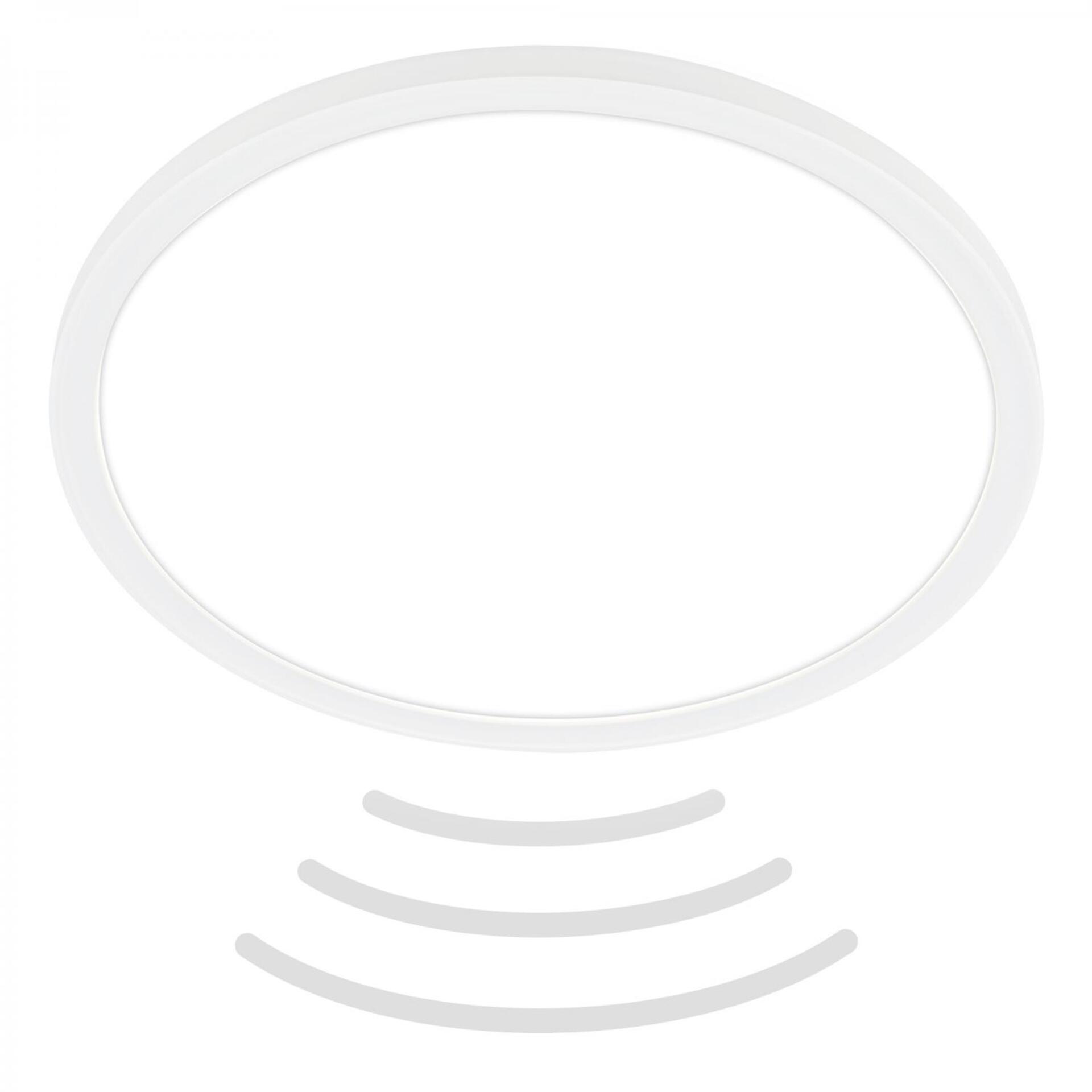 Levně BRILONER Move LED stropní svítidlo IP44, přímé a nepřímé osvětlení, pohybové čidlo, kruhové 29 cm, bílé 7525416