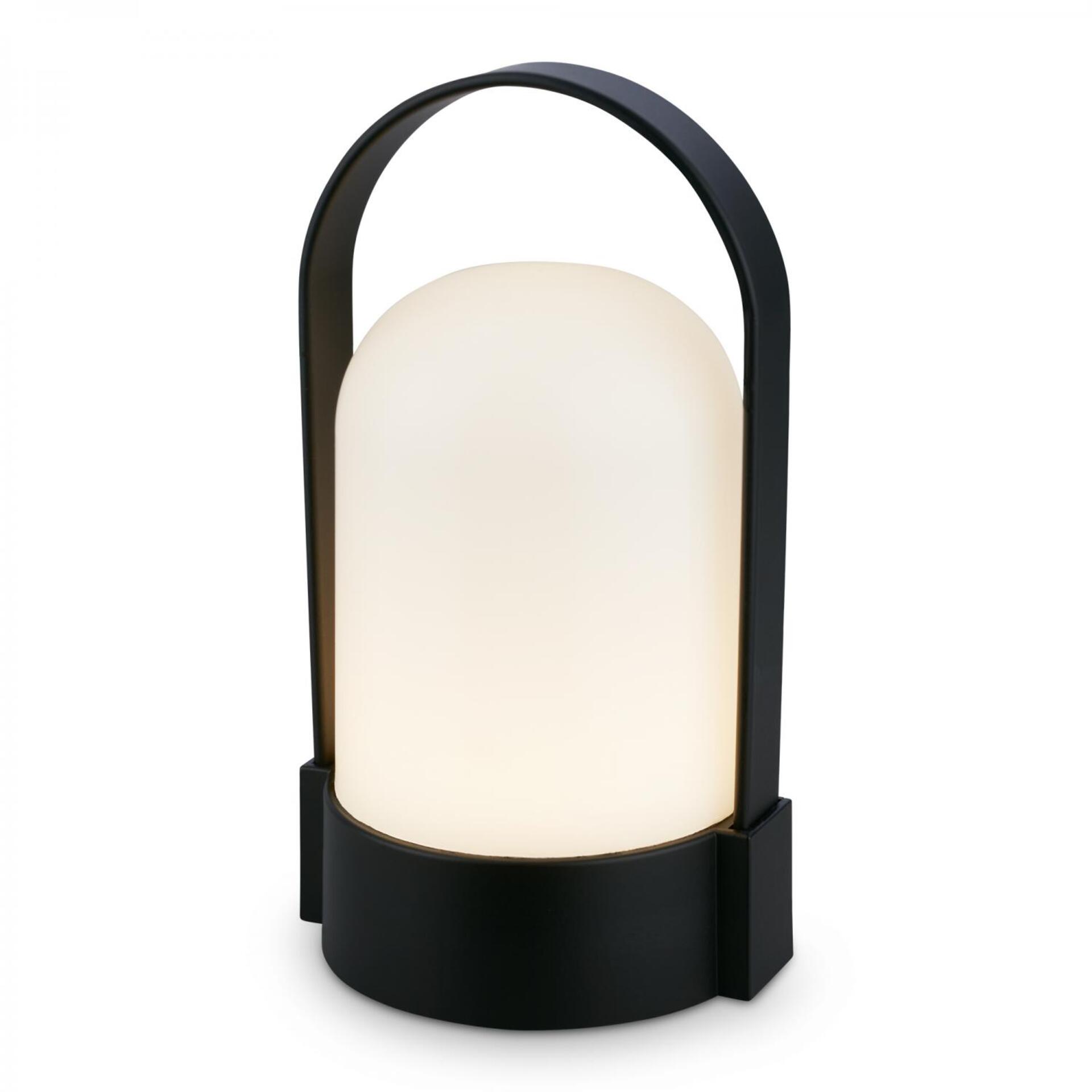 Levně BRILONER Asa stolní lampička - 1W, 50lm, bezdrátová, LED, stmívatelné, teplá bílá, černá 7544015