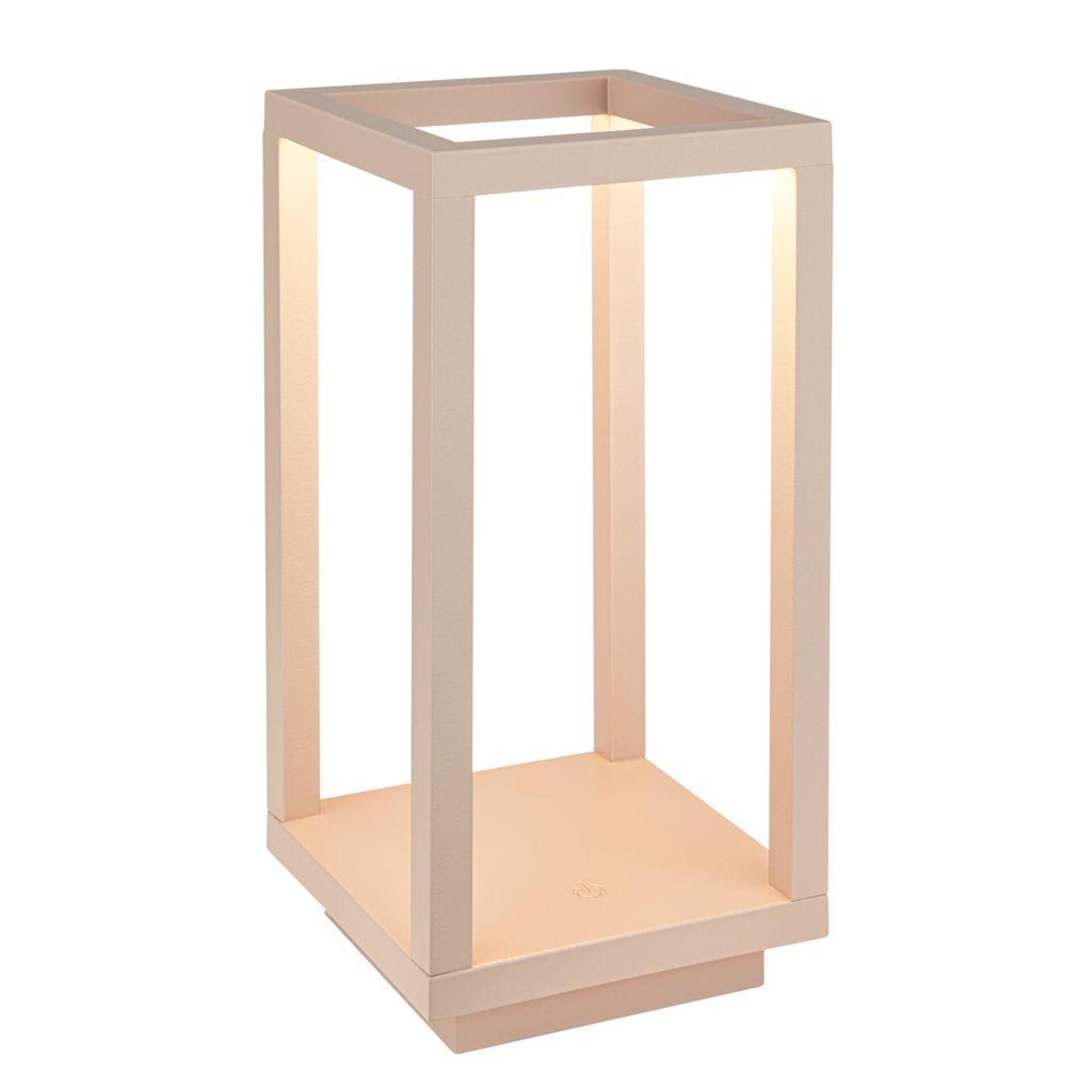 Levně BRILONER Laer stolní lampa - 1,8W, 50lm, bezdrátová, LED, stmívatelné, dotykový vypínač, CCT, béžová 7579011