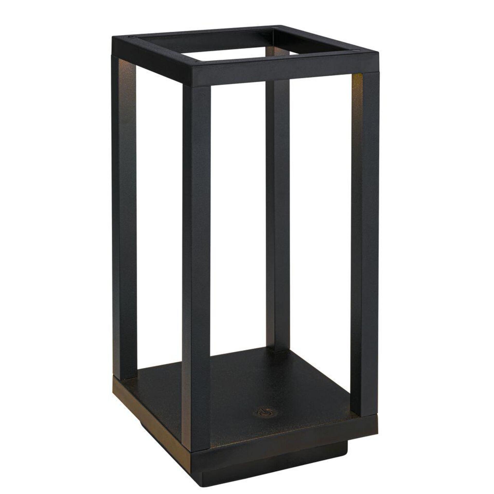 Levně BRILONER Laer stolní lampa - 1,8W, 50lm, bezdrátová, LED, stmívatelné, dotykový vypínač, CCT, černá 7579015