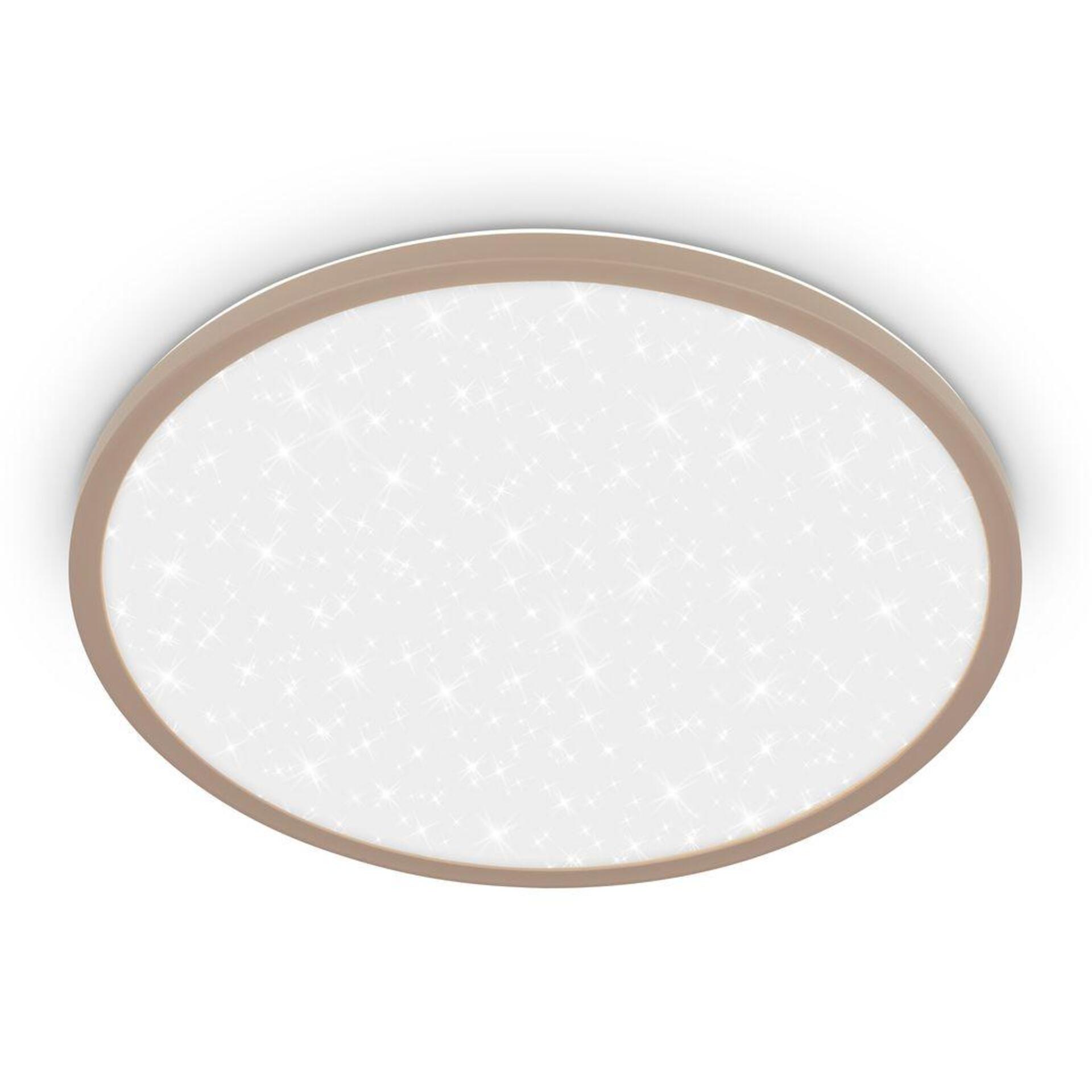 Levně BRILONER Slim svítidlo LED panel pr.37,5 cm - 22W, 3000lm, hvězdné nebe, neutrální bílá, béžová 7654011