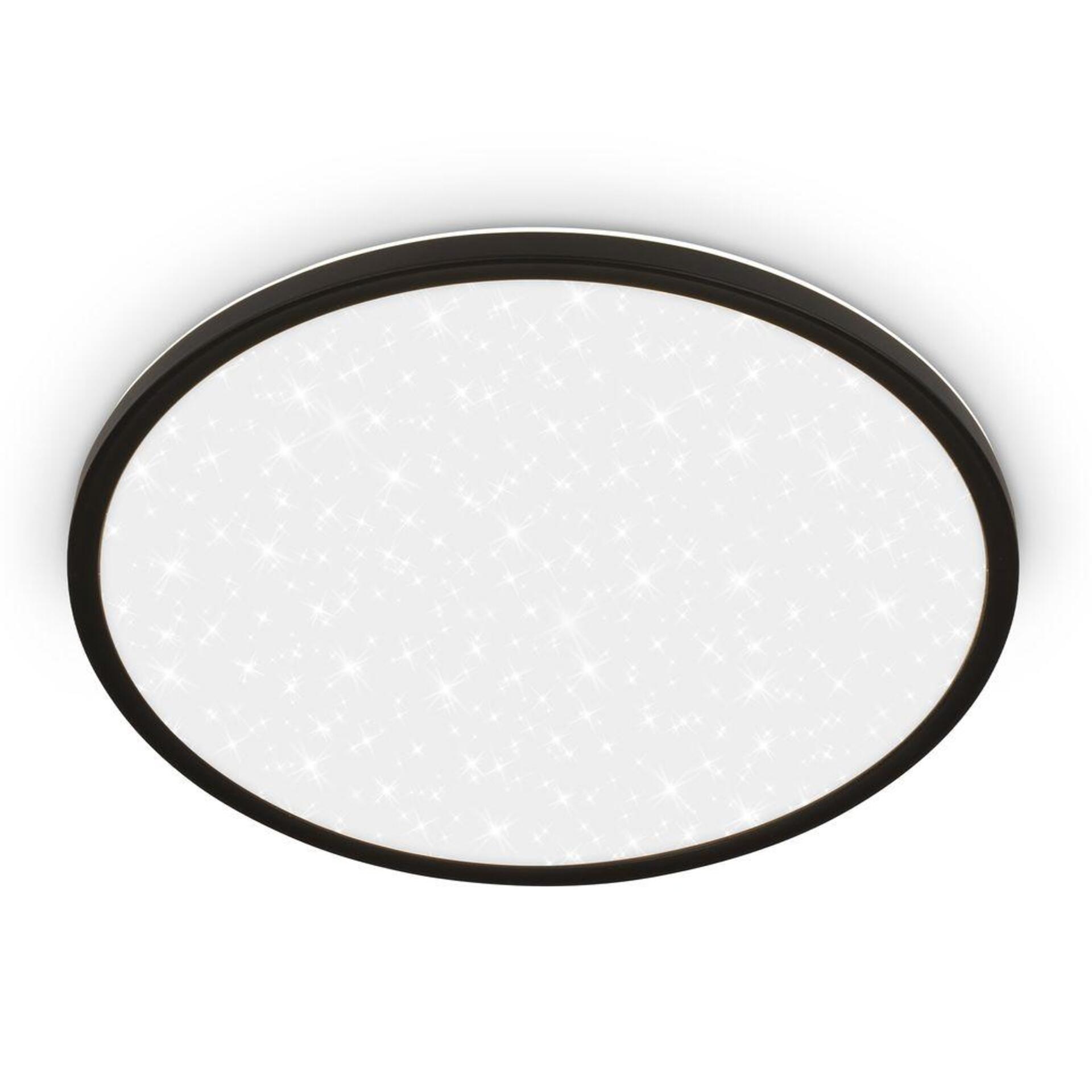 Levně BRILONER Slim svítidlo LED panel pr.37,5 cm - 22W, 3000lm, hvězdné nebe, neutrální bílá, černá 7654015