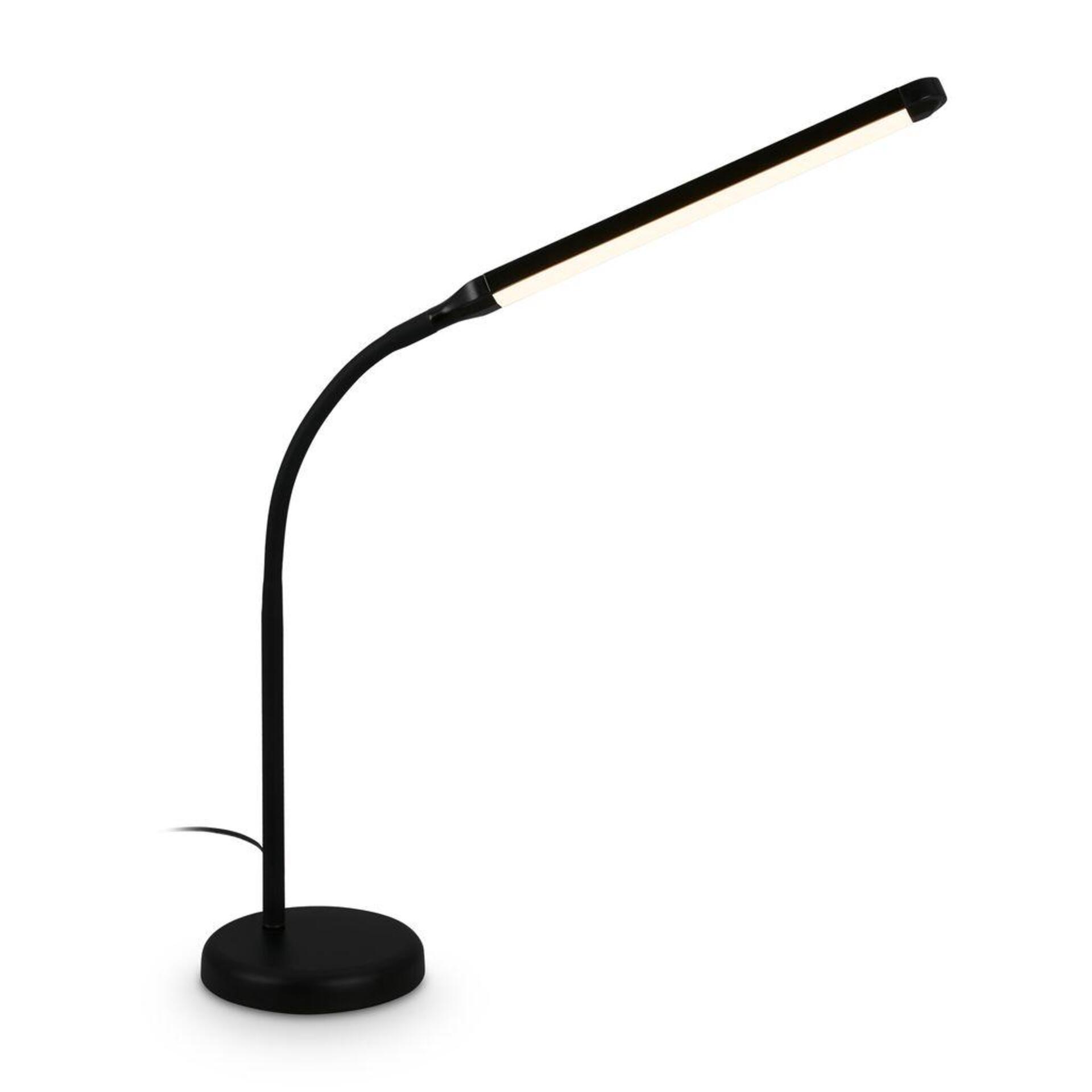 Levně BRILONER Mura stolní lampička - 6W, 600lm, LED, stmívatelné, dotykový vypínač, nastavitelné, černá 7660015
