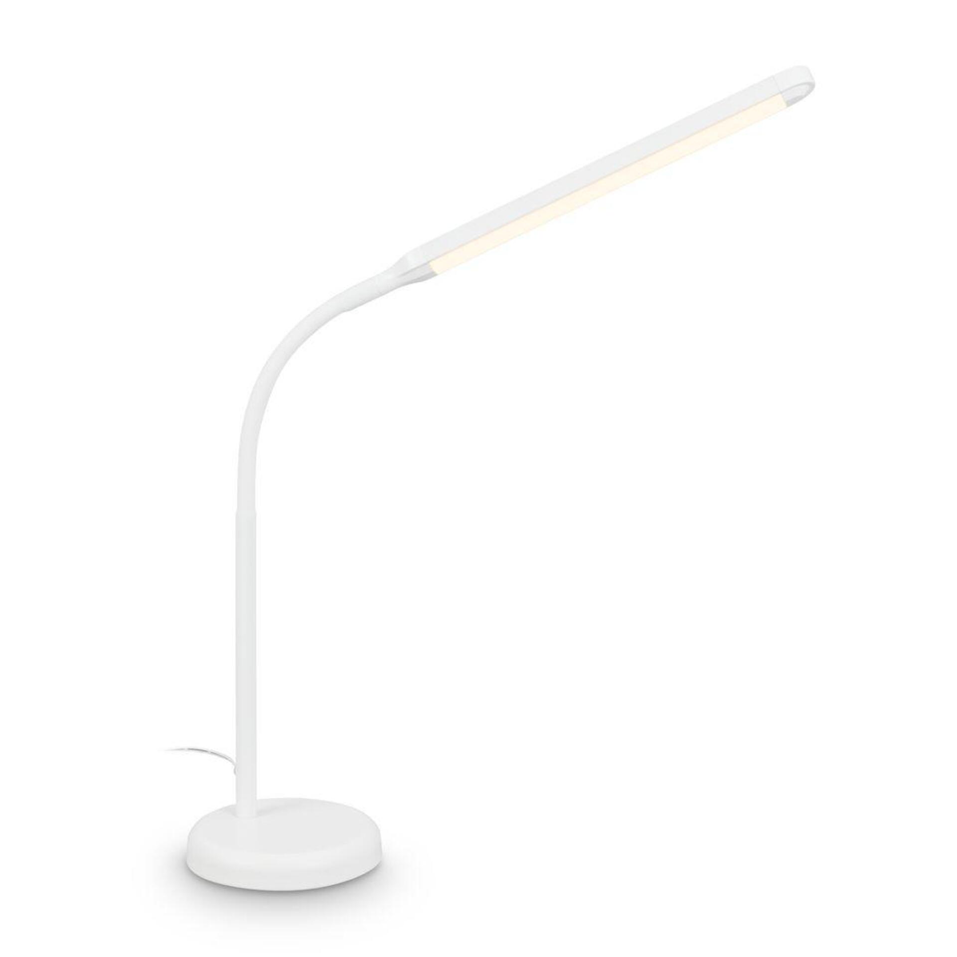Levně BRILONER Mura stolní lampička - 6W, 600lm, LED, stmívatelné, dotykový vypínač, nastavitelné, bílá 7660016