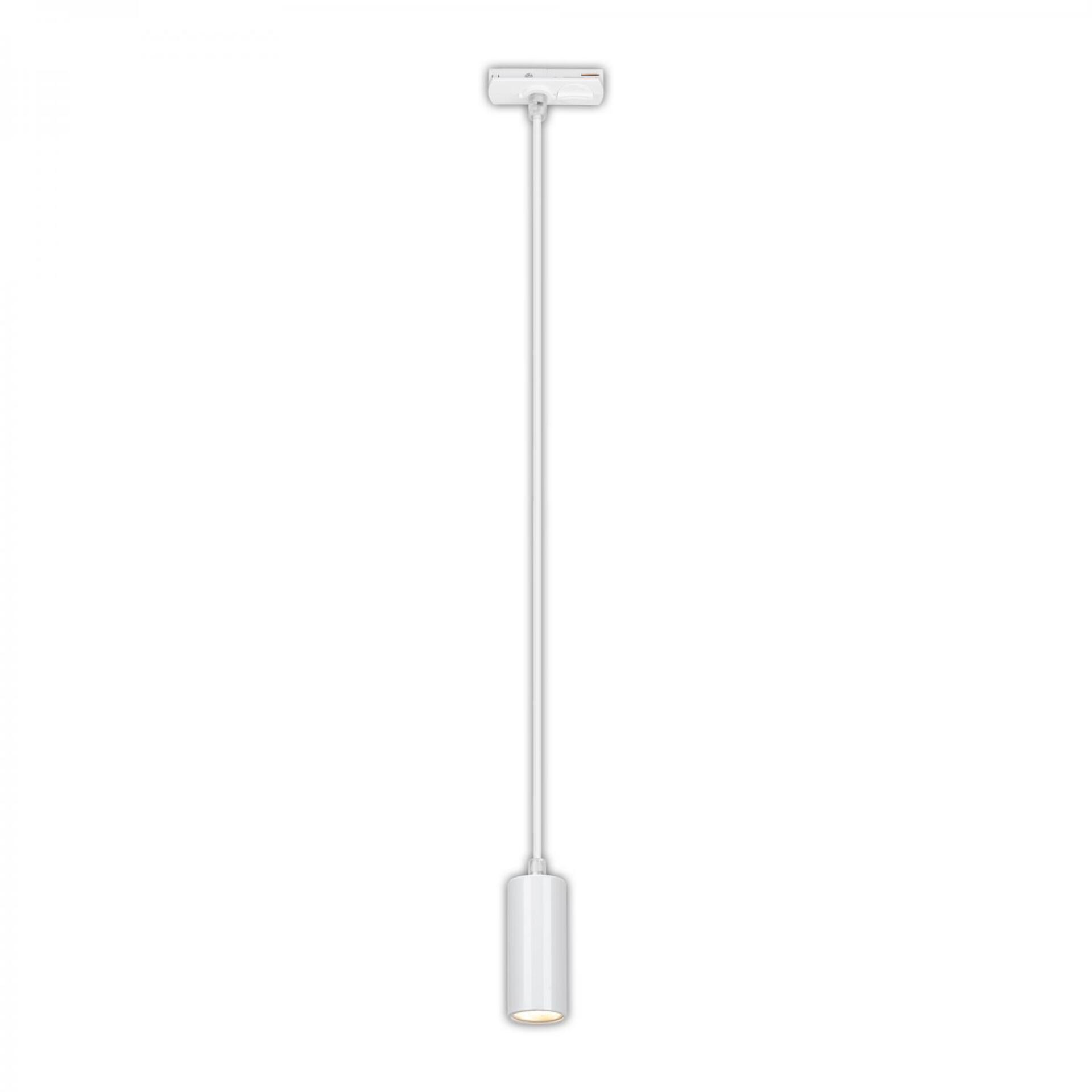 Levně BRILONER LED závěsné svítidlo 4,5W lištový systém 230V stmívatelné, teplá bílá, 130 cm, bílé 8008016