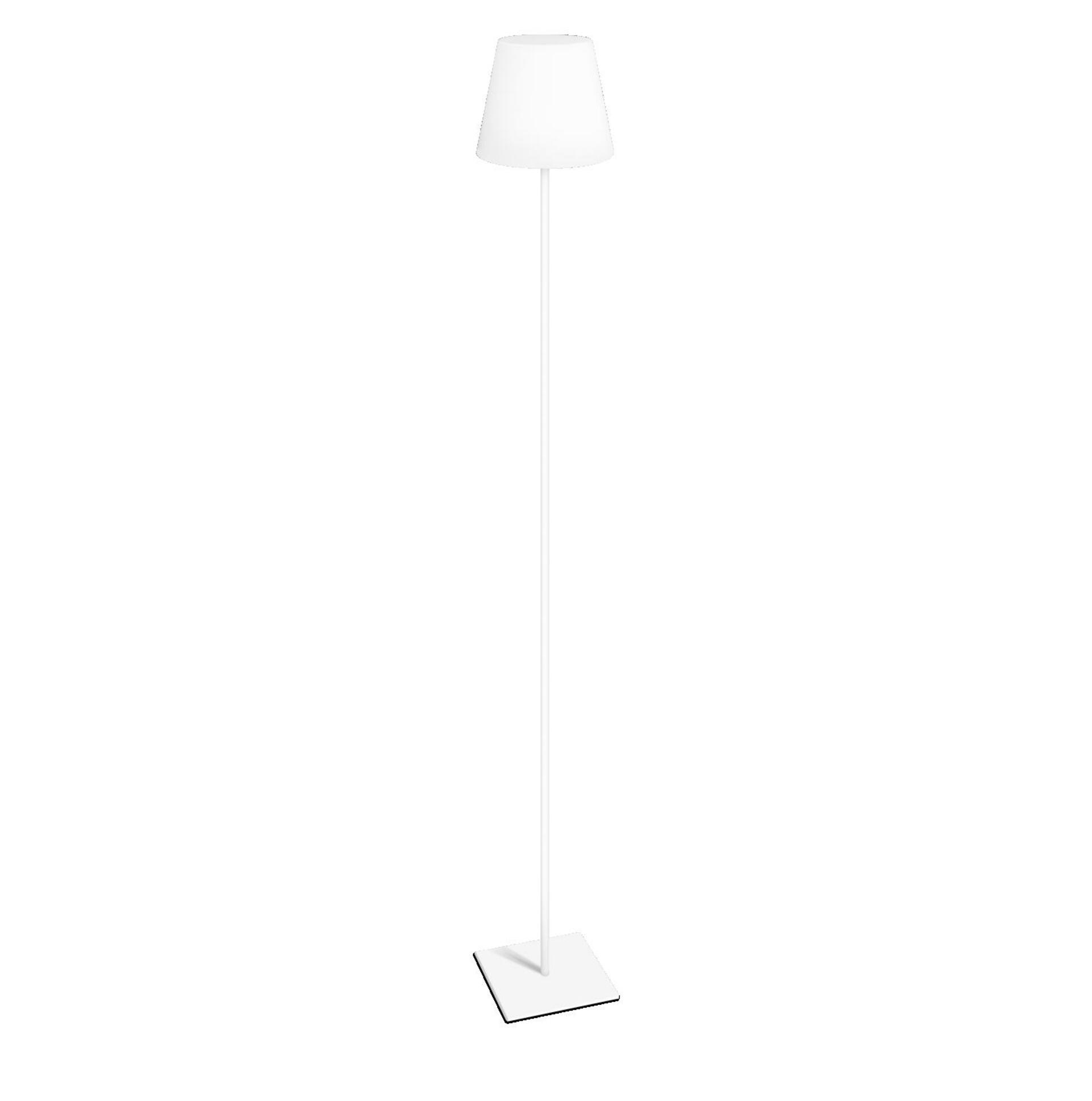 CENTURY LED venkovní stojací lampa ALTEA nabíjecí USB 3000K IP44 bílá