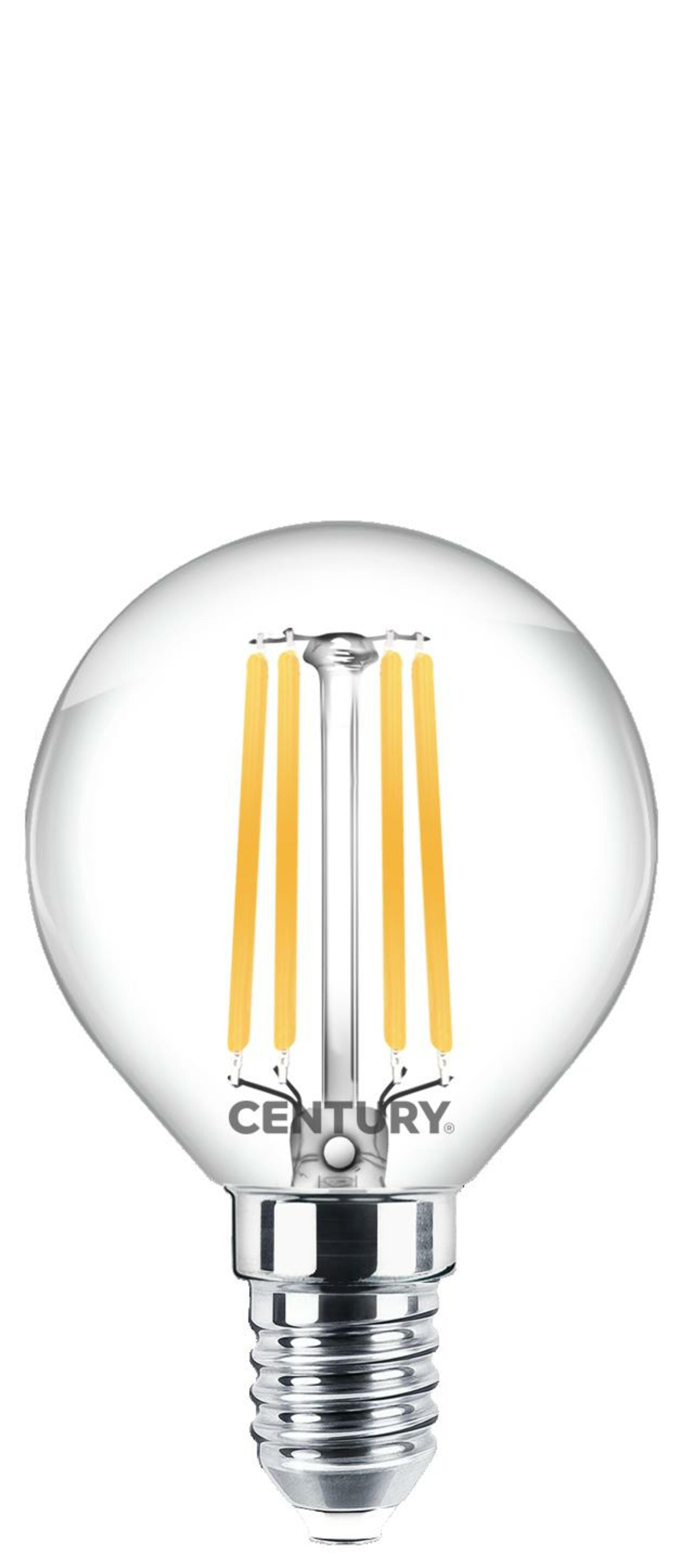 CENTURY FILAMENT LED INCANTO SFERA CHIARA 6W E14 2700K DIM