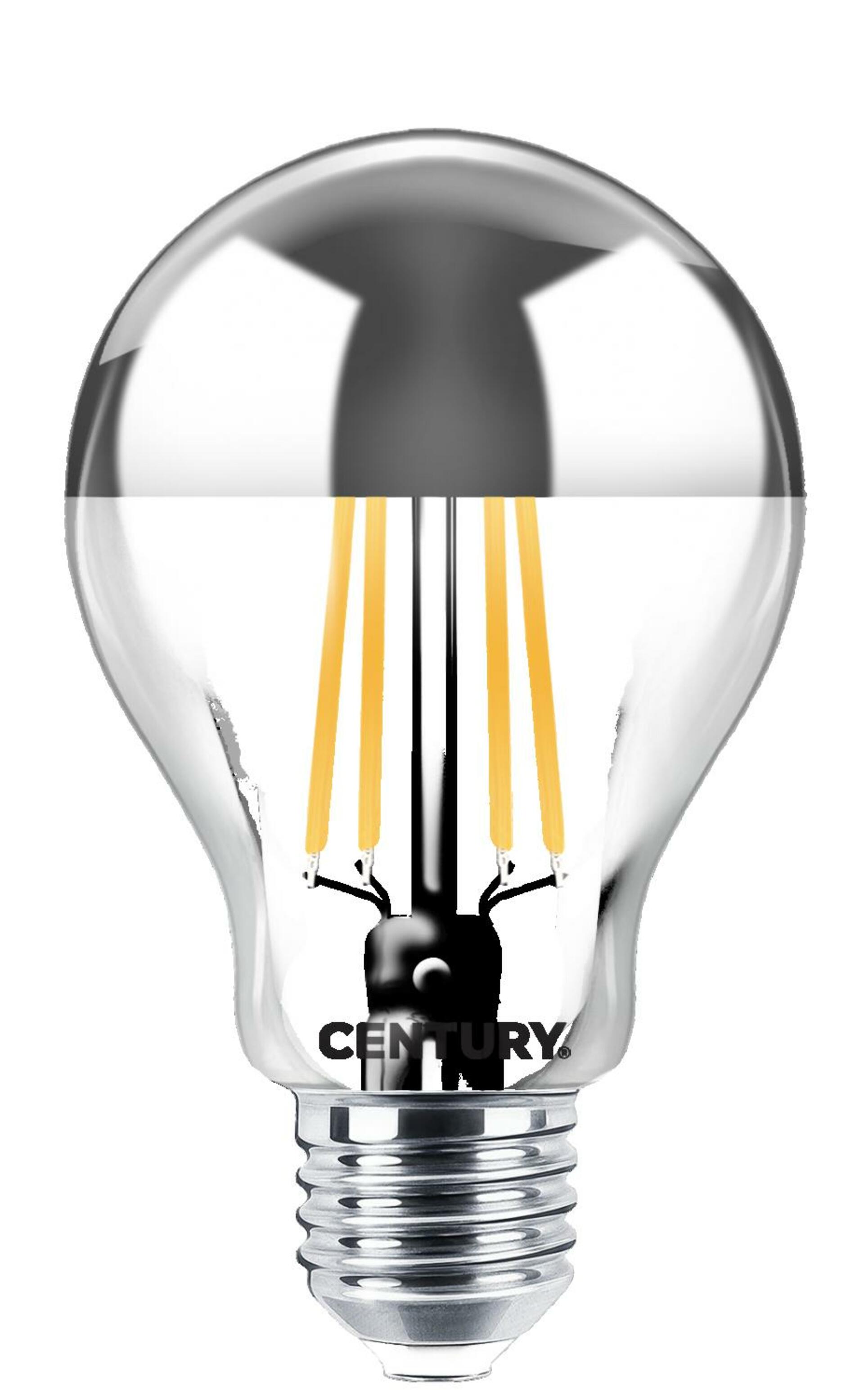 Levně CENTURY FILAMENT LED INCANTO CHIARA HRUŠKA SILVER DOME A60 11W E27 2700K